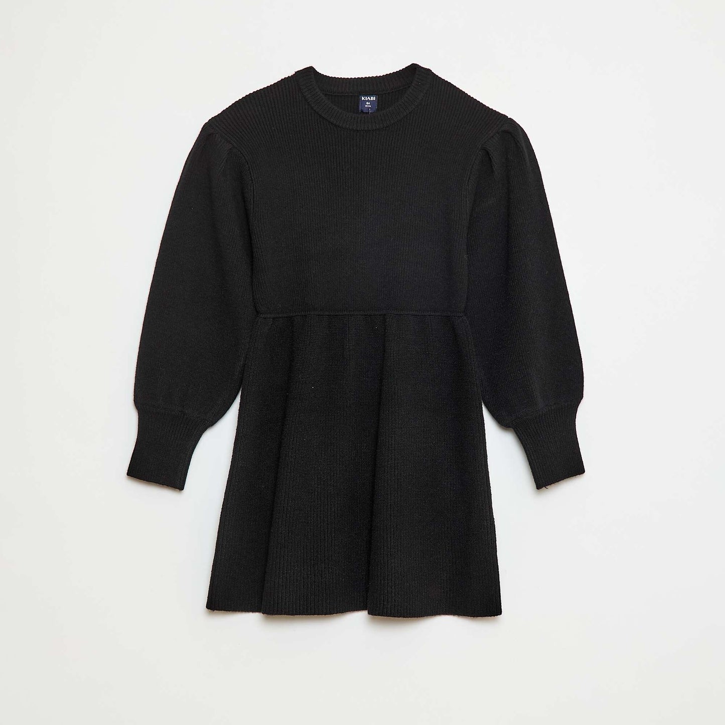 Soft Knit Sweater Dress BLACK