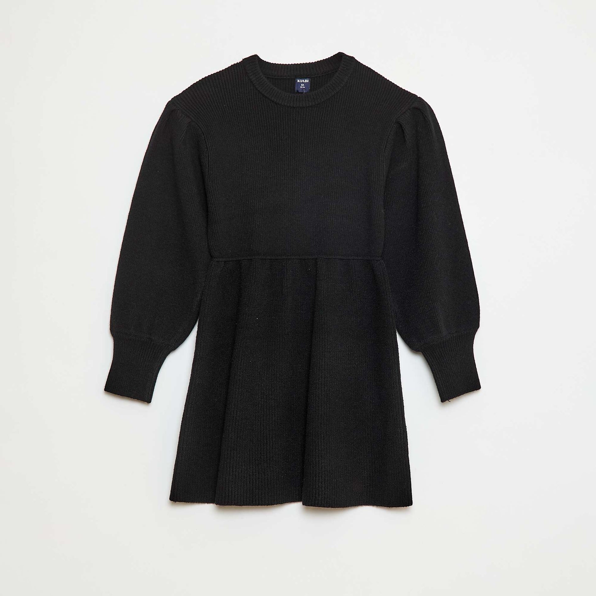 Soft Knit Sweater Dress BLACK
