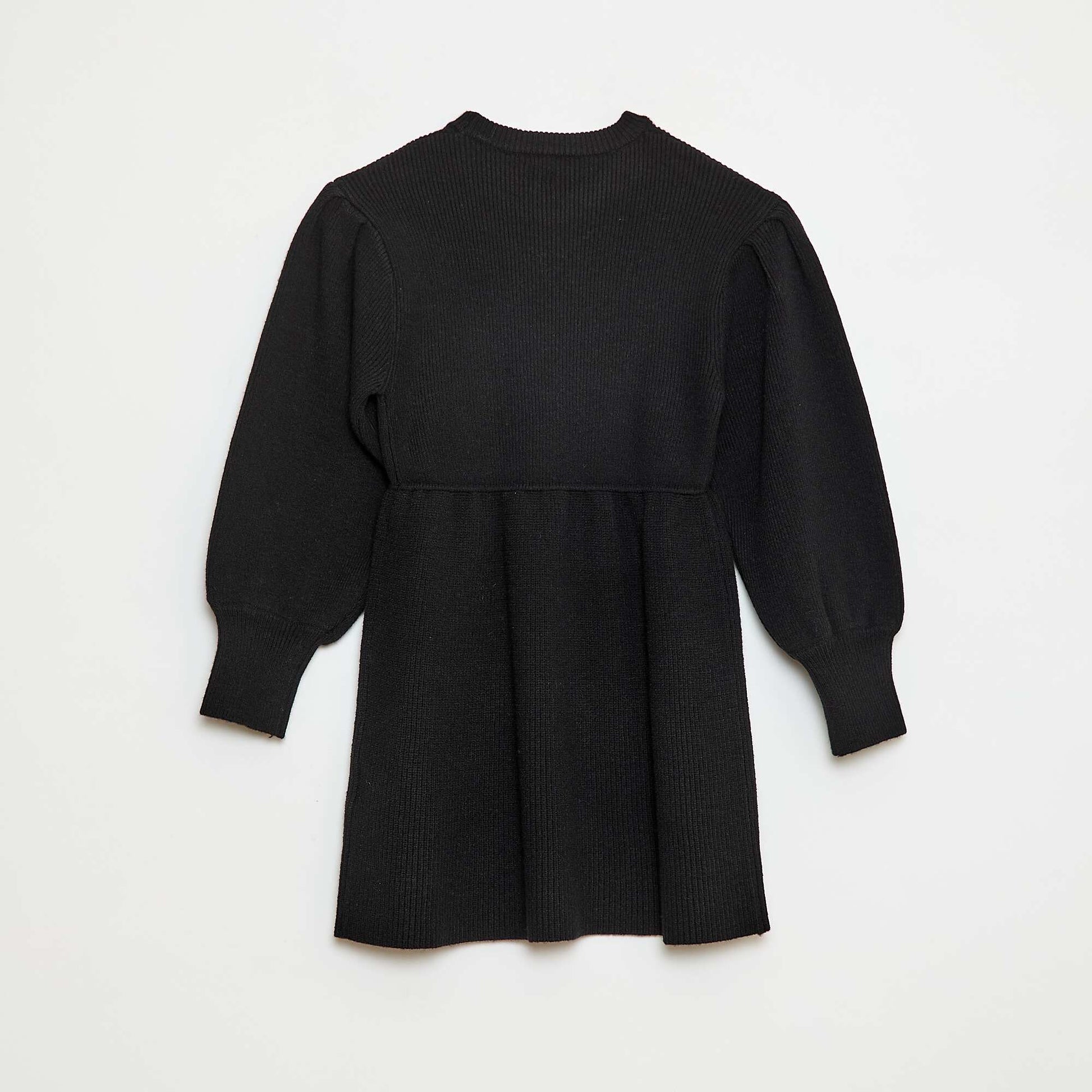 Soft Knit Sweater Dress BLACK