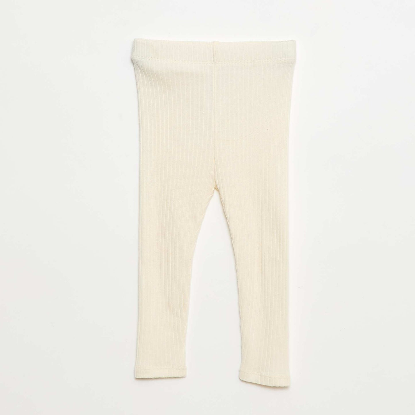 Ribbed Outfit with Sleeveless Jacket - 3 Piece Set BEIGE