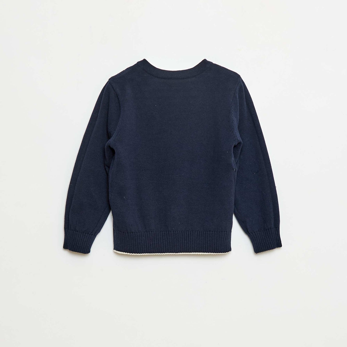 Reversible Striped Knit Cardigan BLUE