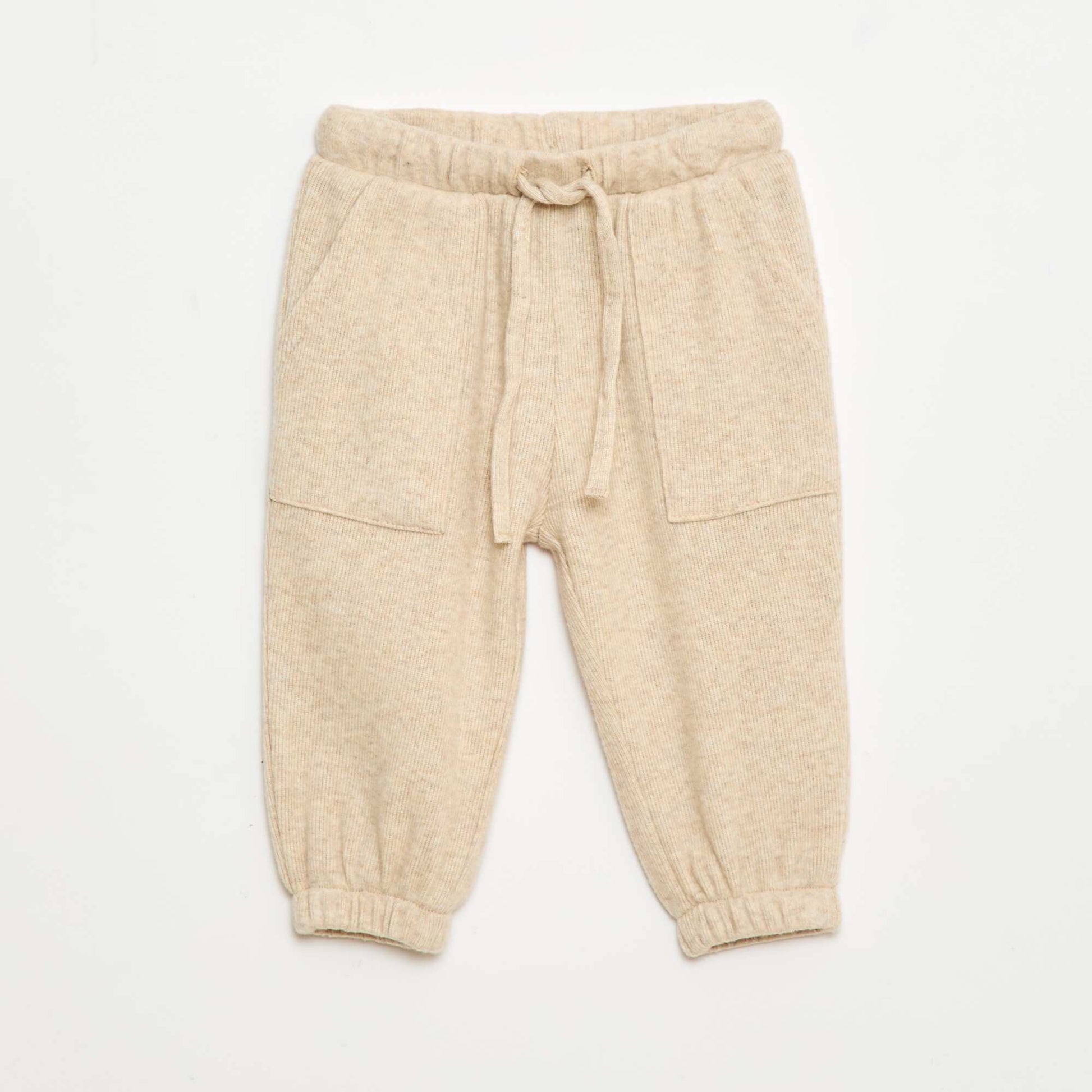 Cosy Knit Joggers BEIGE