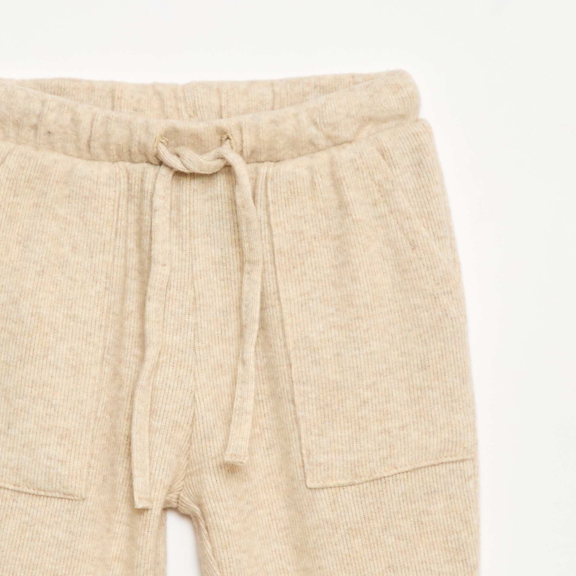 Cosy Knit Joggers BEIGE