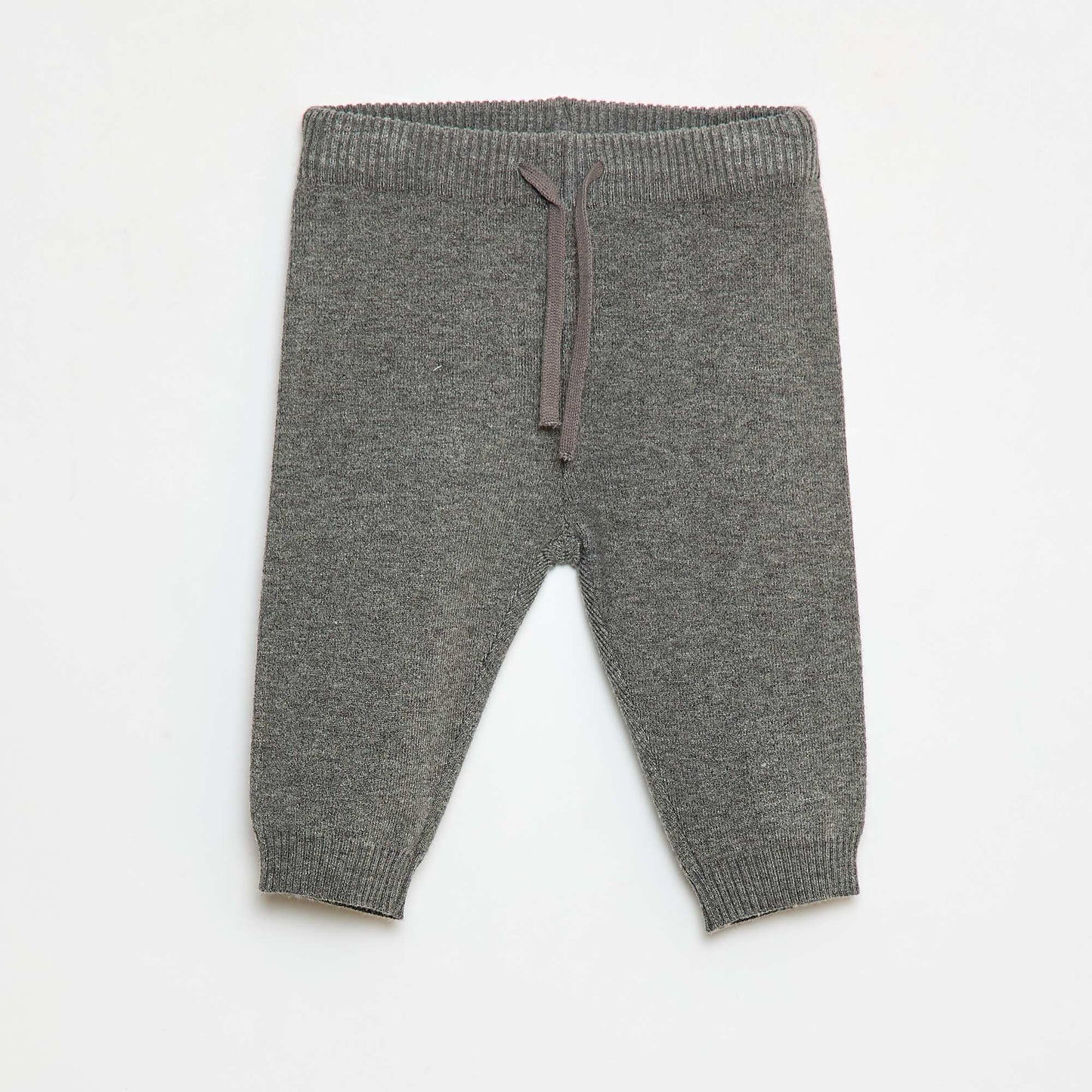 Plain Knit Pants + Socks - 2 Piece Set GREY