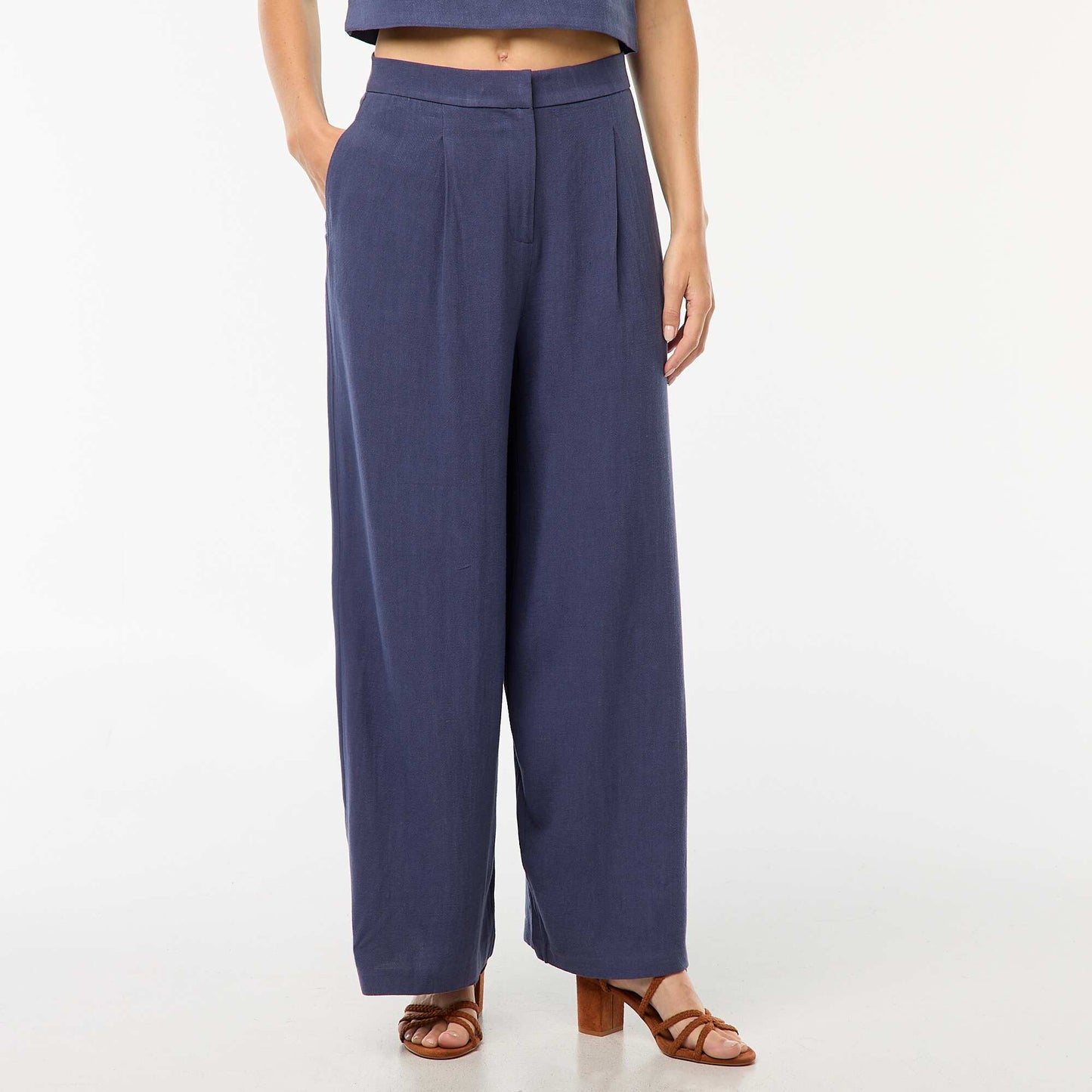 Wide-leg trousers BLUE