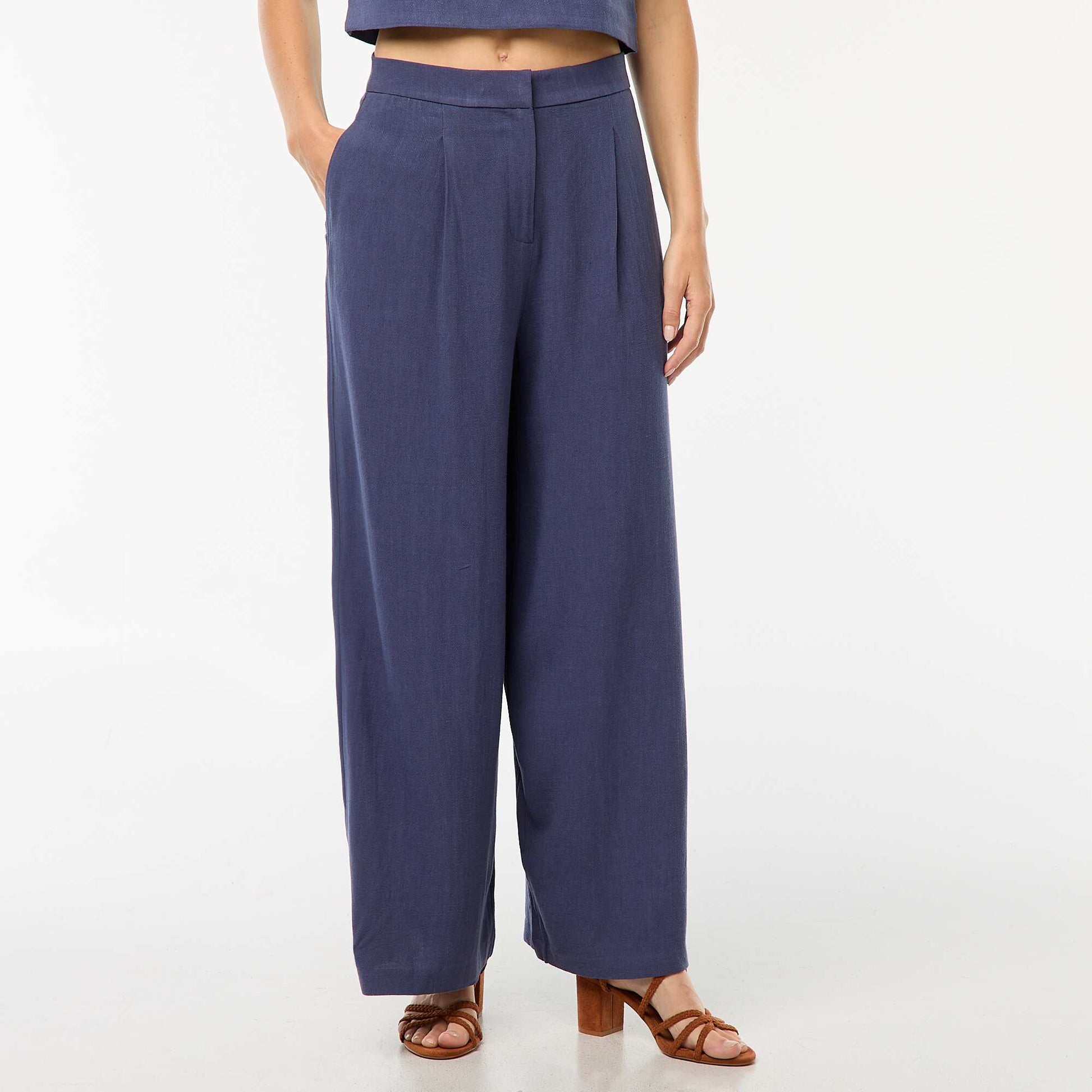 Wide-leg trousers BLUE
