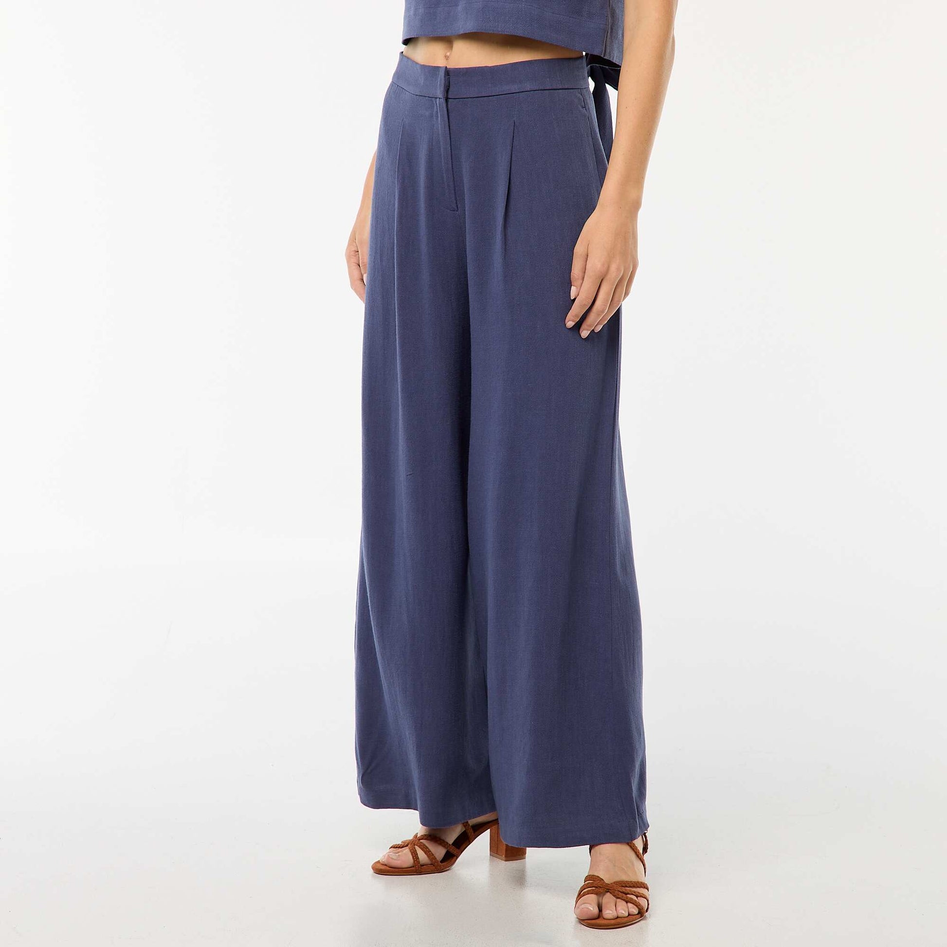Wide-leg trousers BLUE