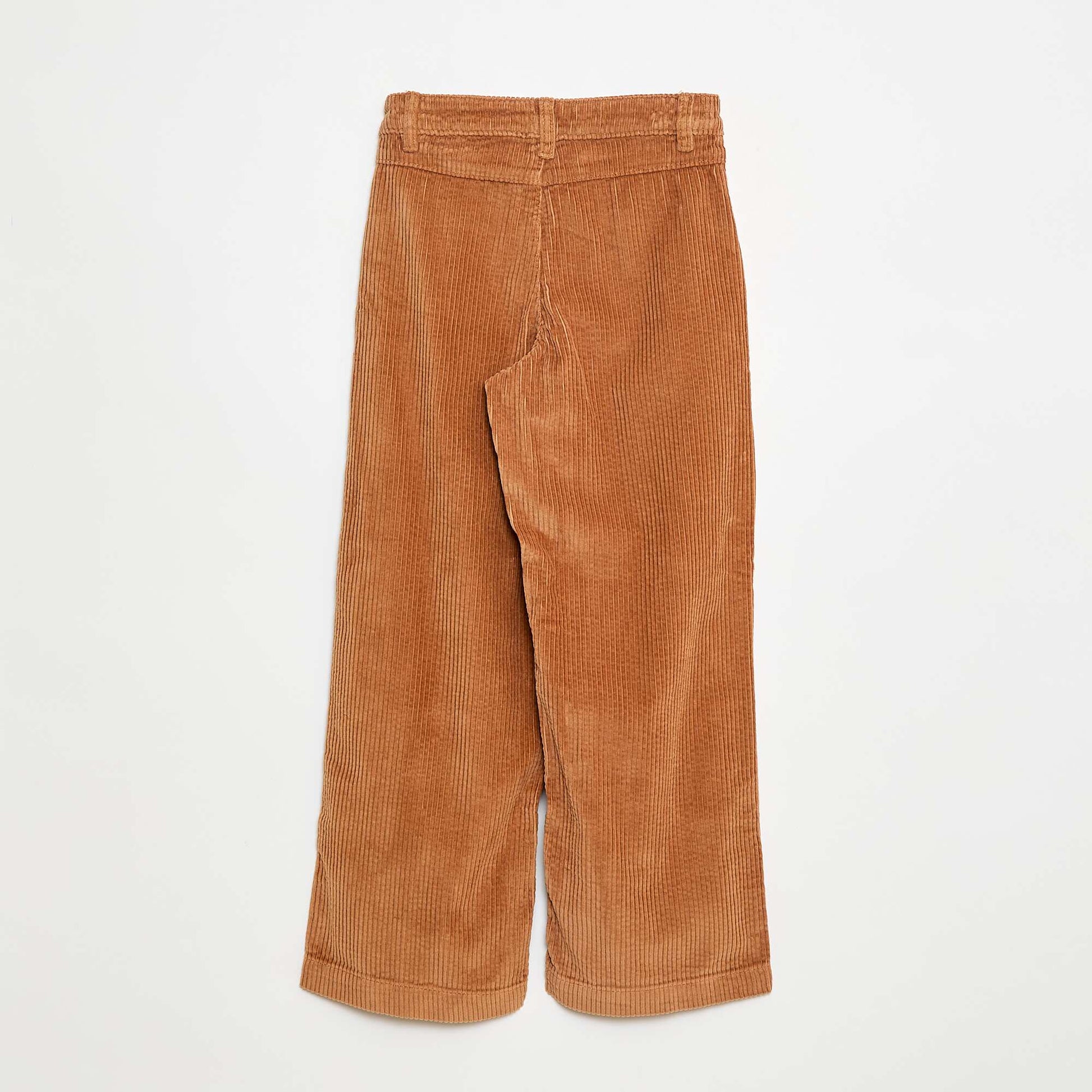 Wide-Leg Velvet Pants BROWN