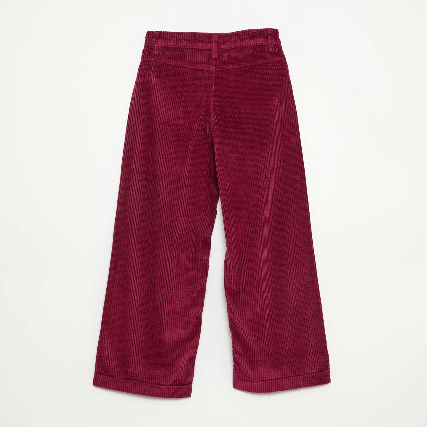 Wide-Leg Velvet Pants RED