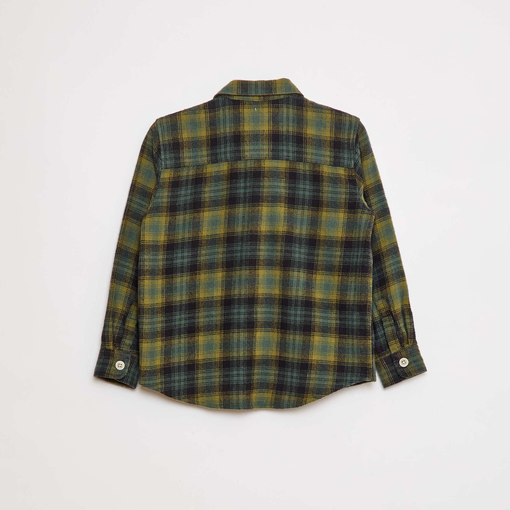 Flannel Check Shirt GREEN