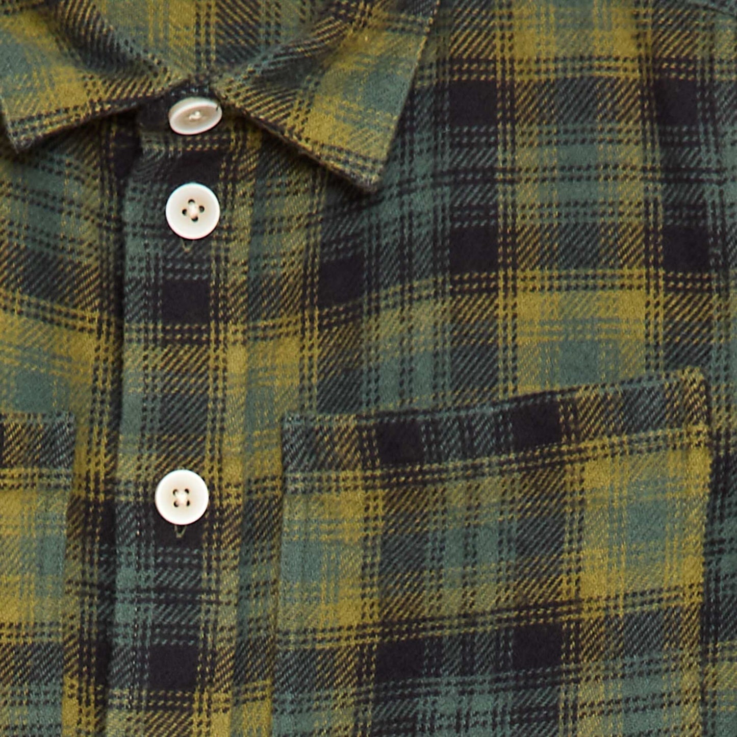 Flannel Check Shirt GREEN