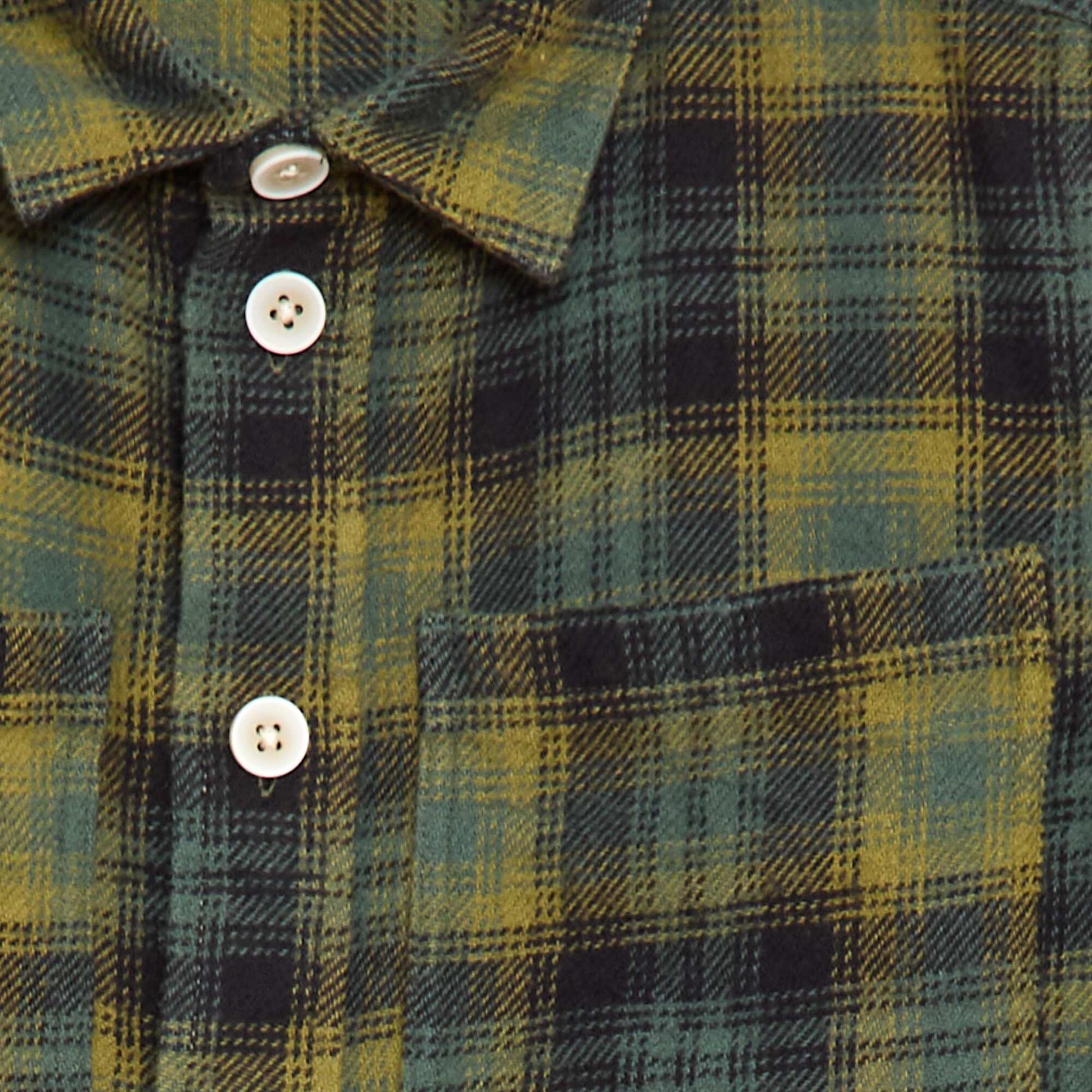 Flannel Check Shirt GREEN