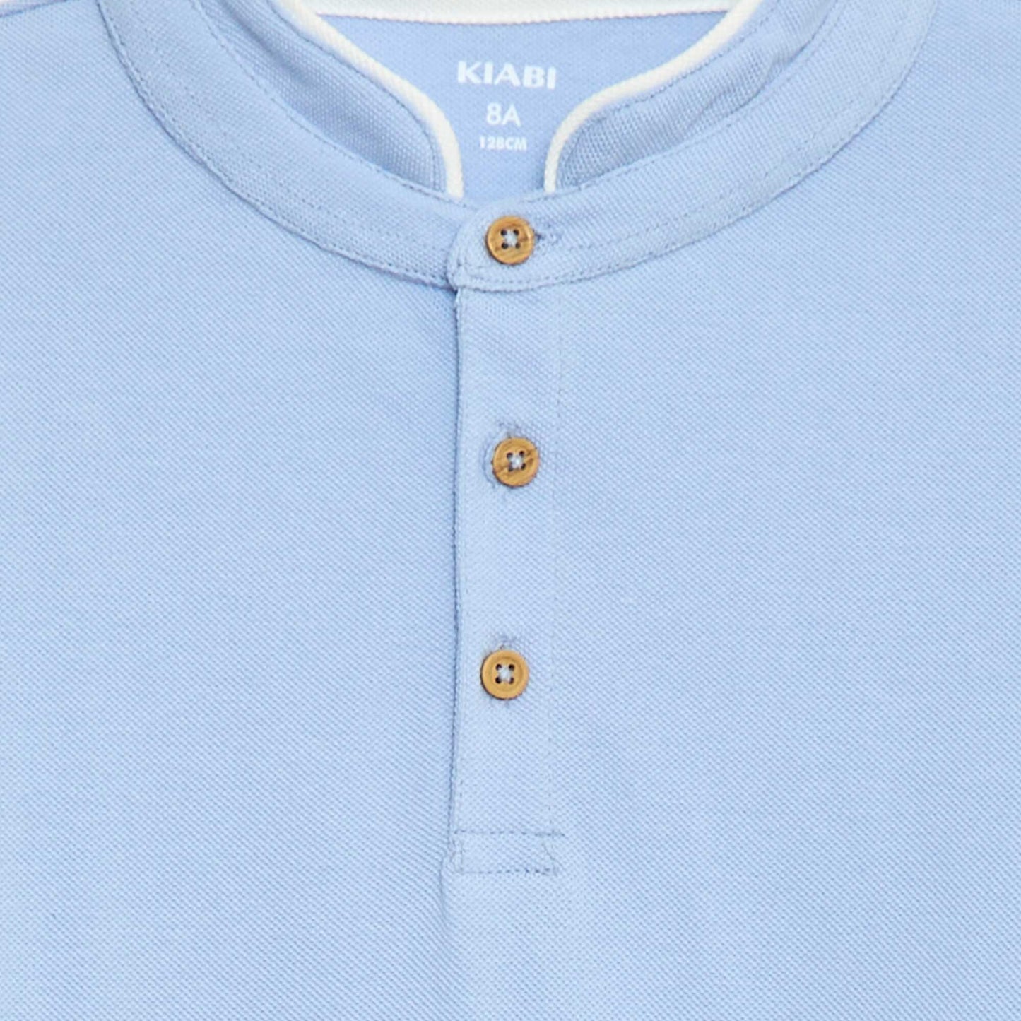 Piqué Knit T-Shirt BLUE