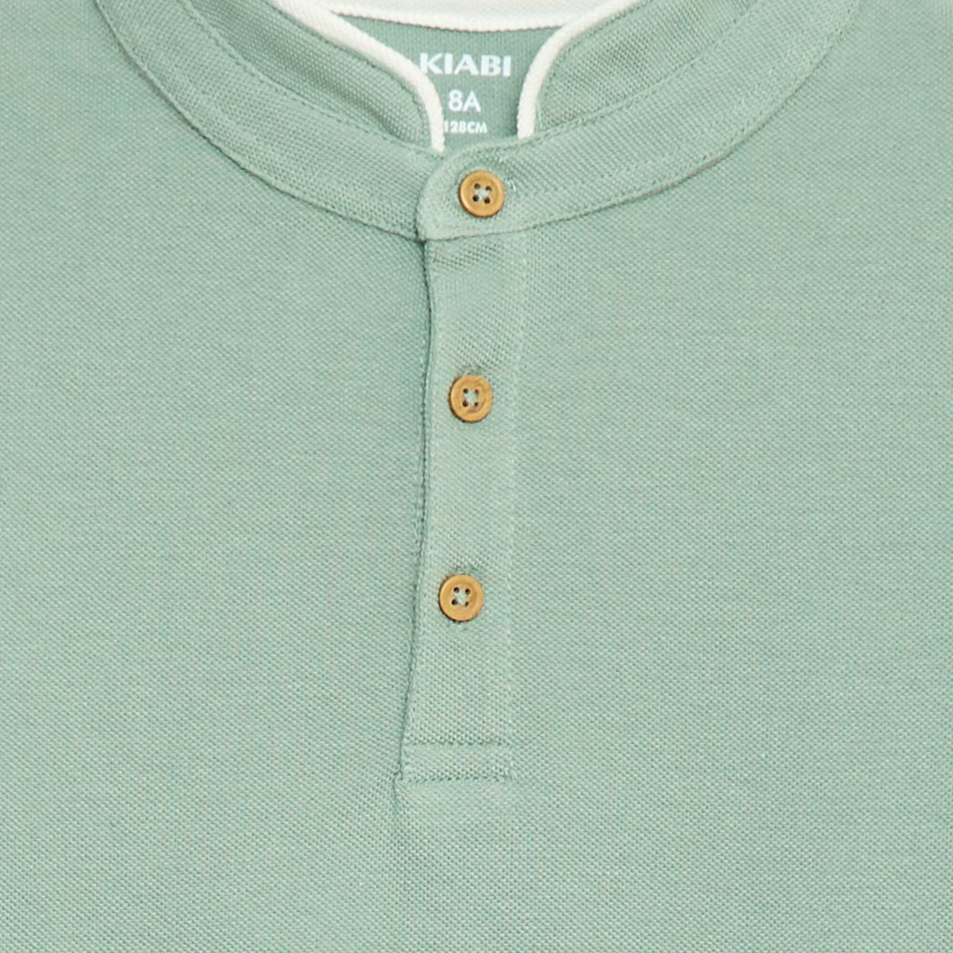 Piqué Knit T-shirt GREEN