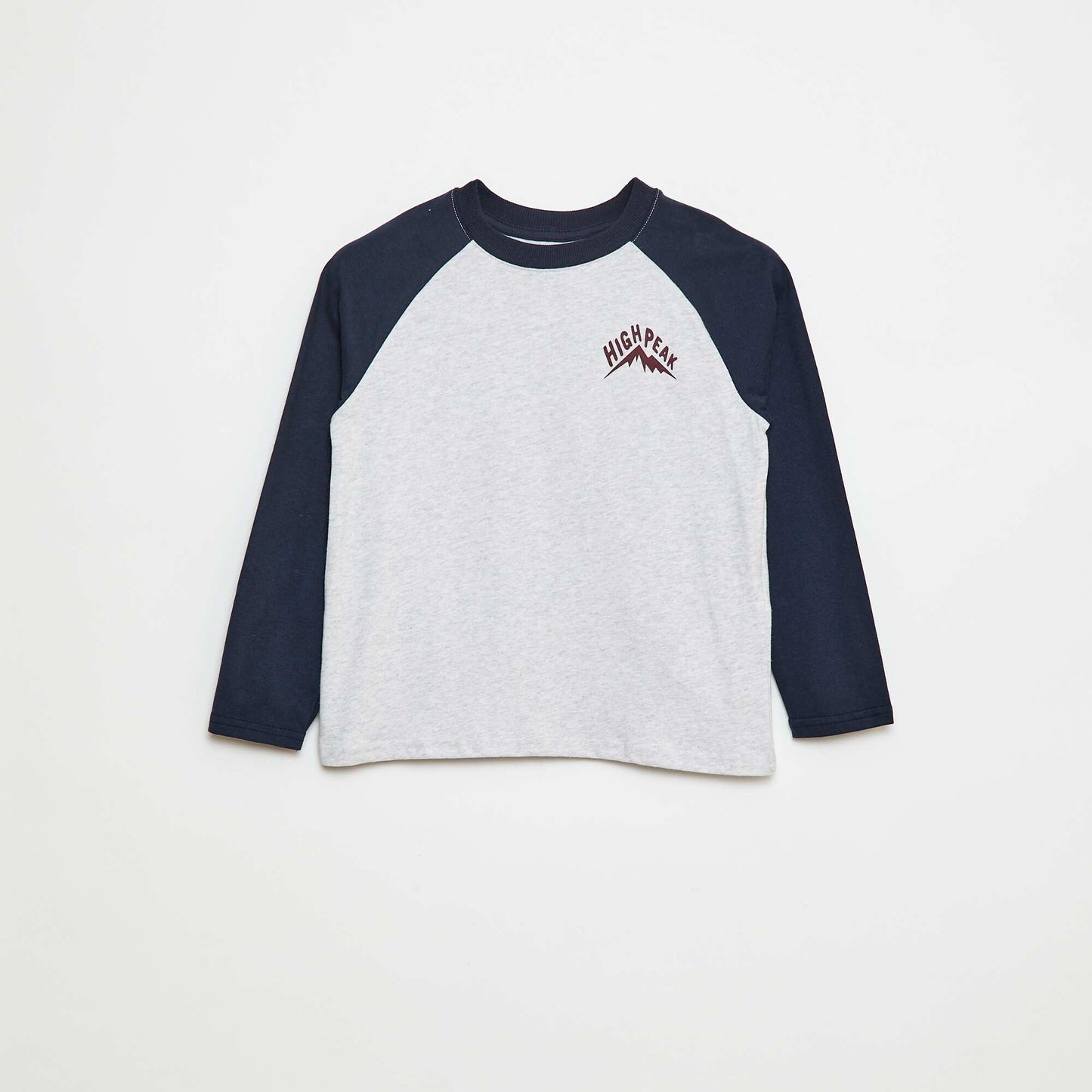 Raglan-sleeved T-shirt BLUE