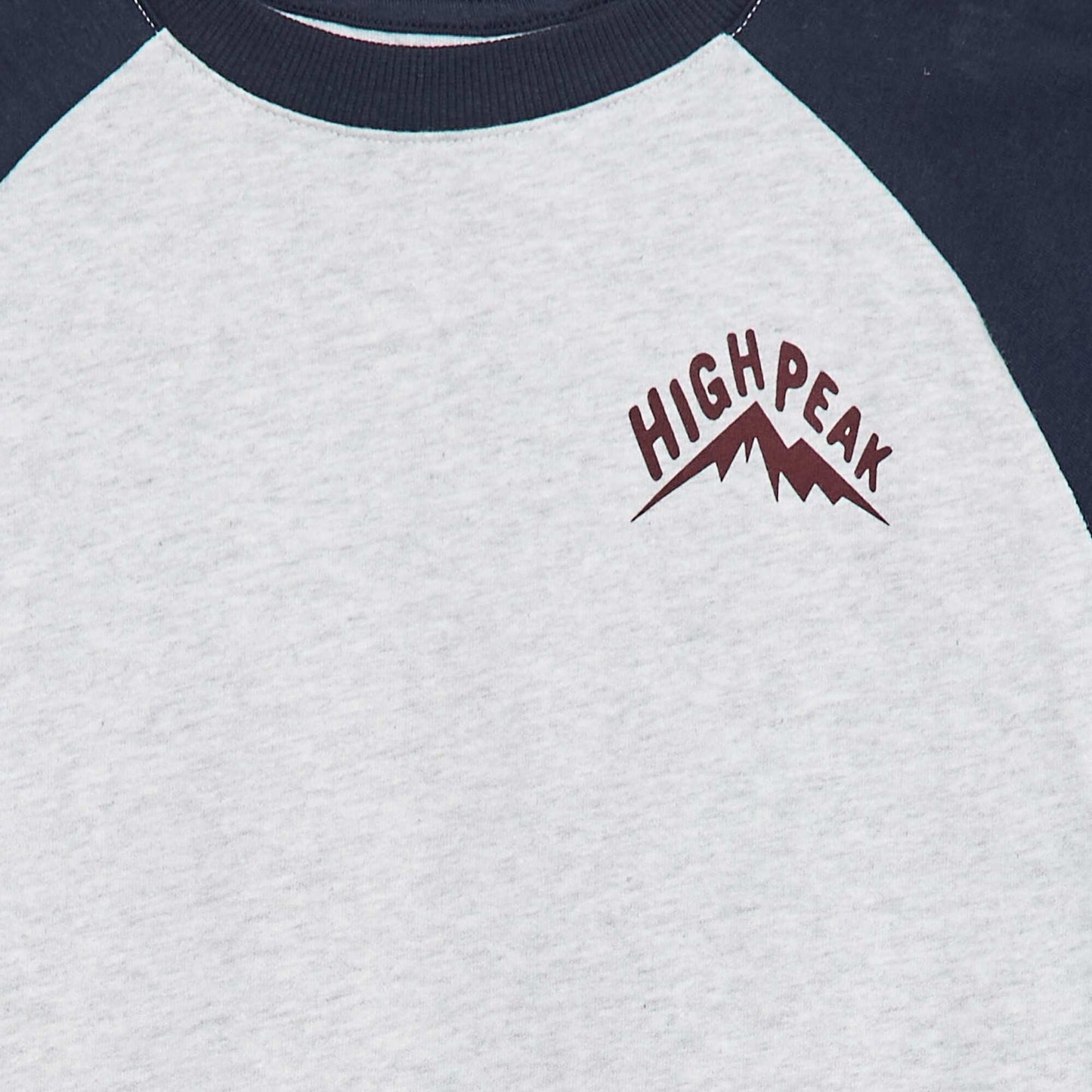 Raglan-sleeved T-shirt BLUE