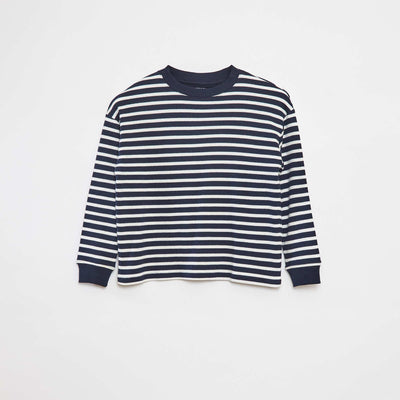 Striped Long-Sleeve T-Shirt BLUE