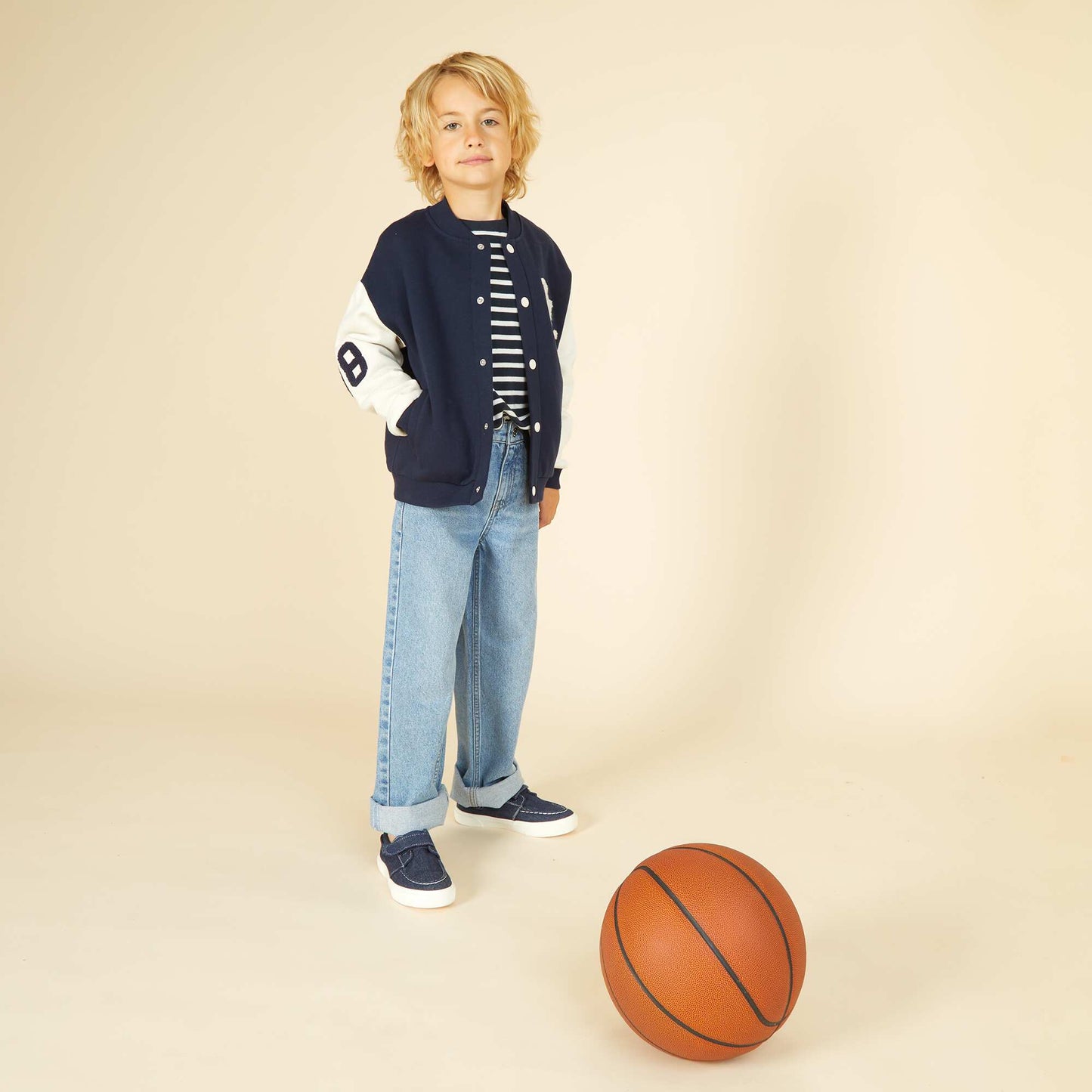 Striped Long-Sleeve T-Shirt BLUE
