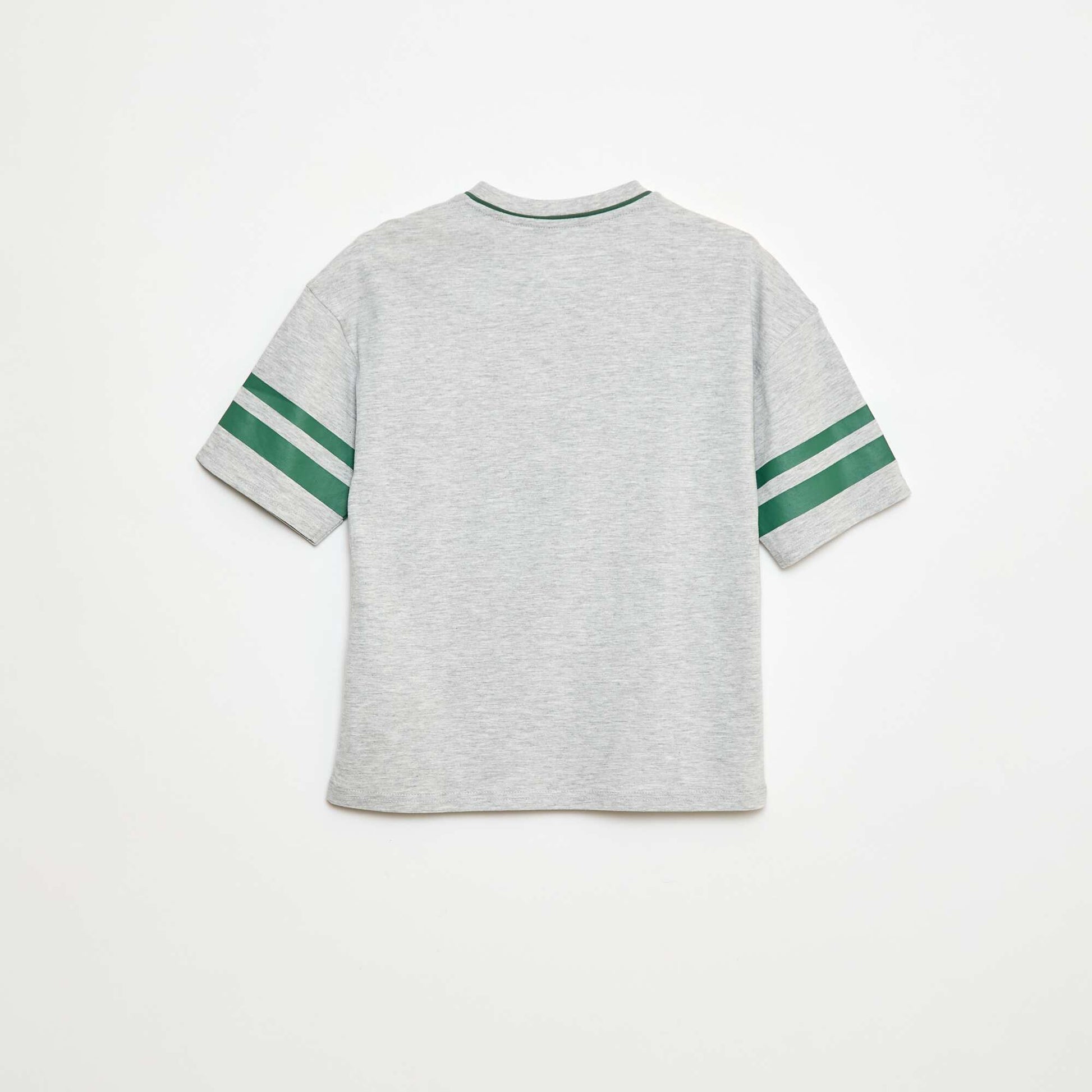 Baseball style T-shirt GREY