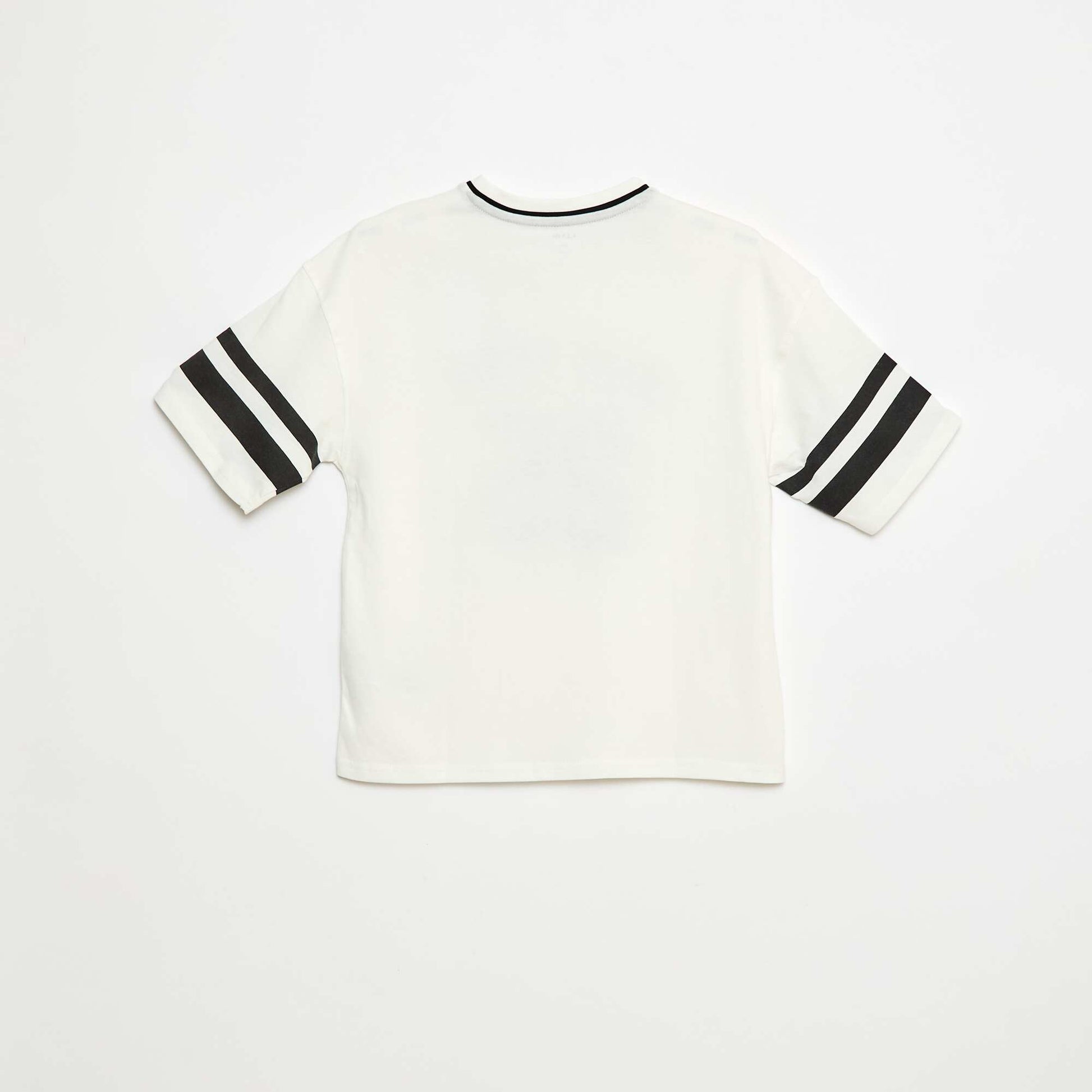 Baseball style T-shirt WHITE