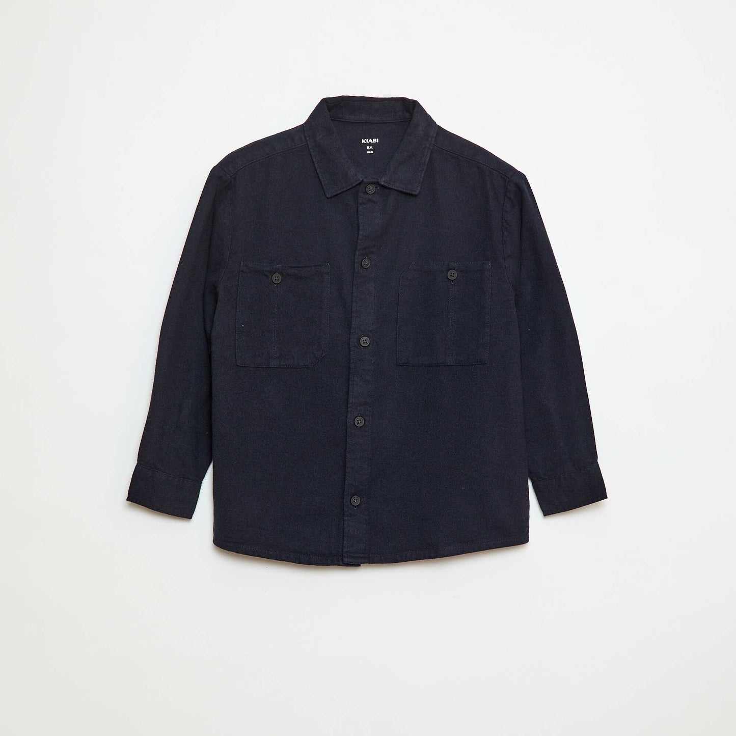 Flannel Button-Down Shirt BLUE