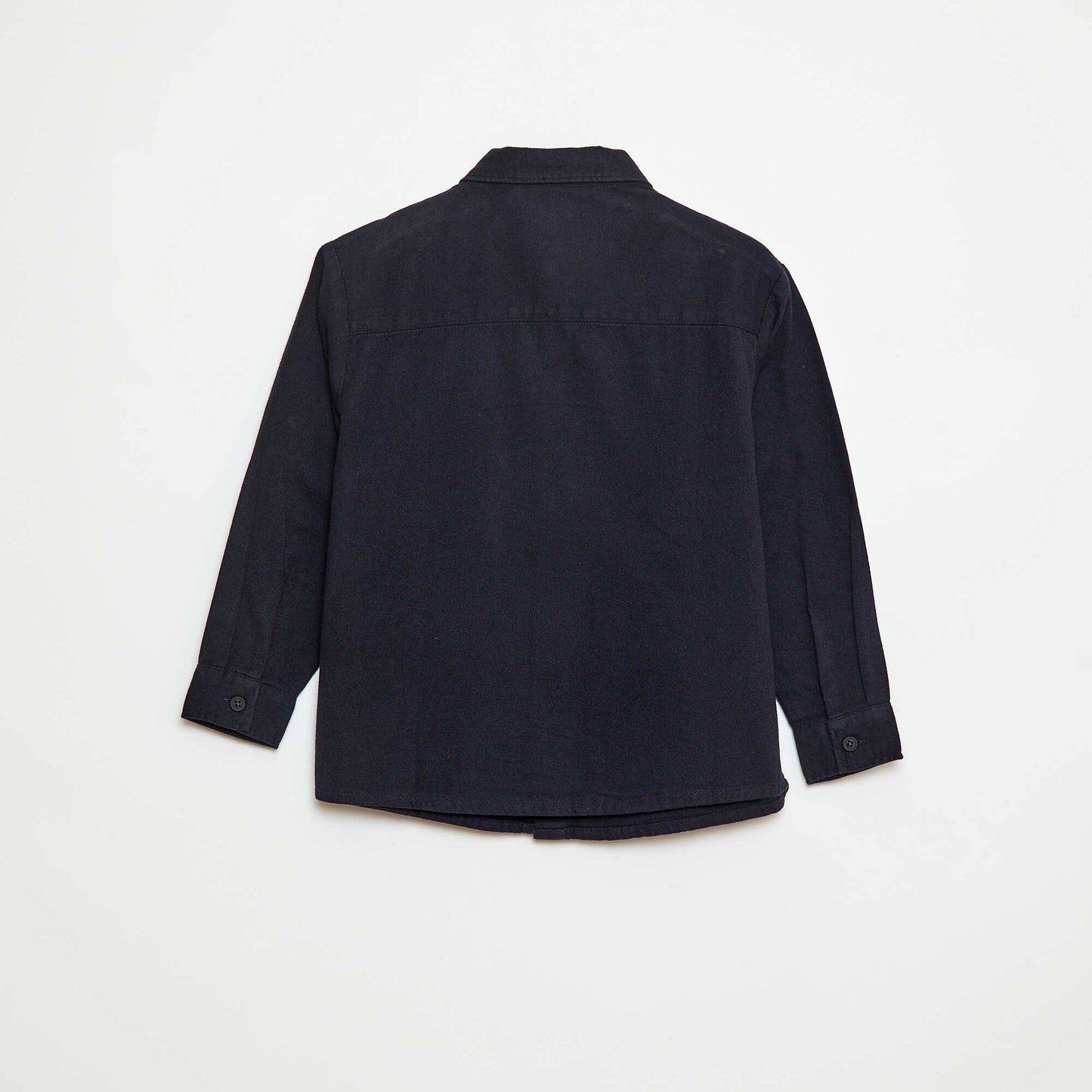 Flannel Button-Down Shirt BLUE