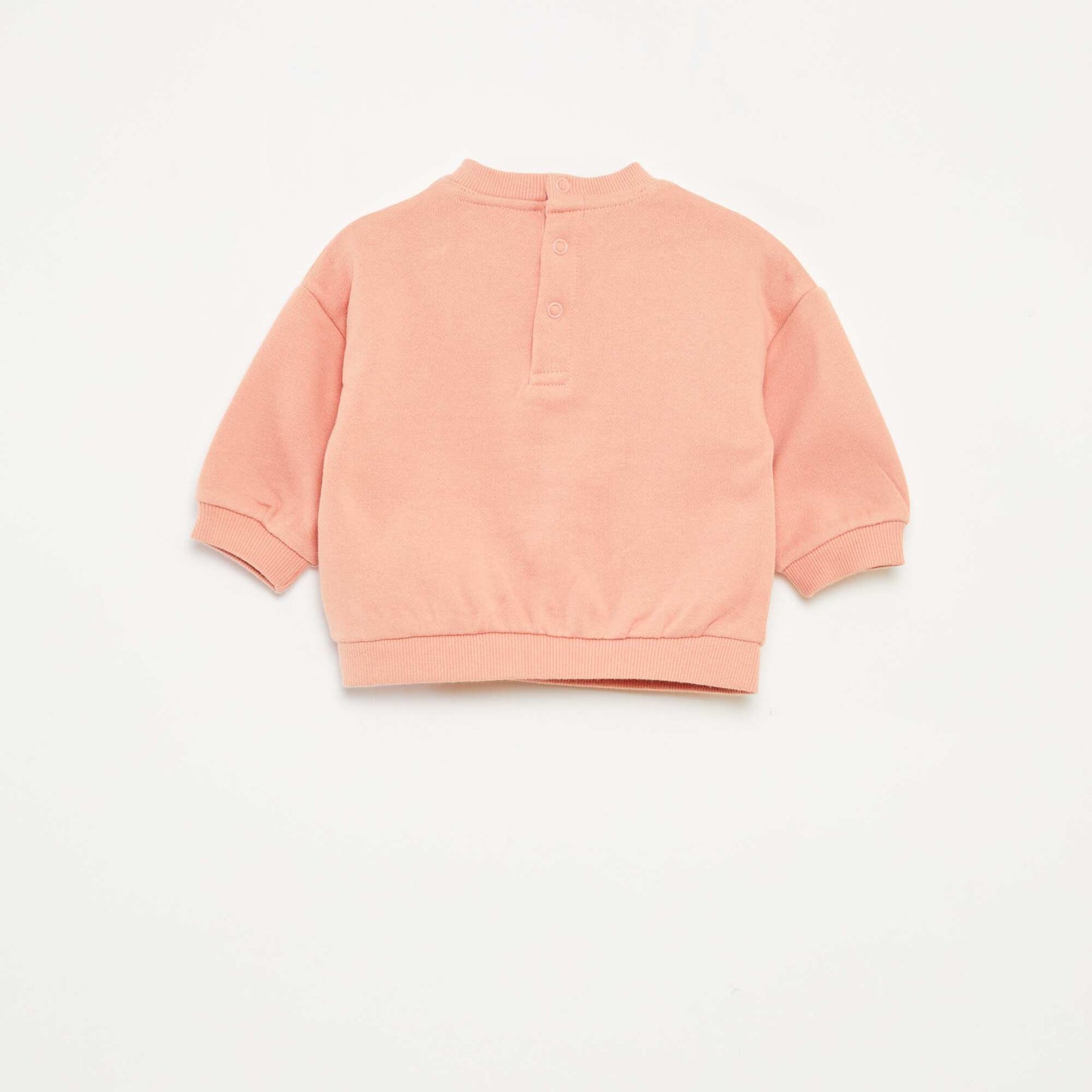 Sweatshirt fabric sweater + trousers set - 2-piece set PINK
