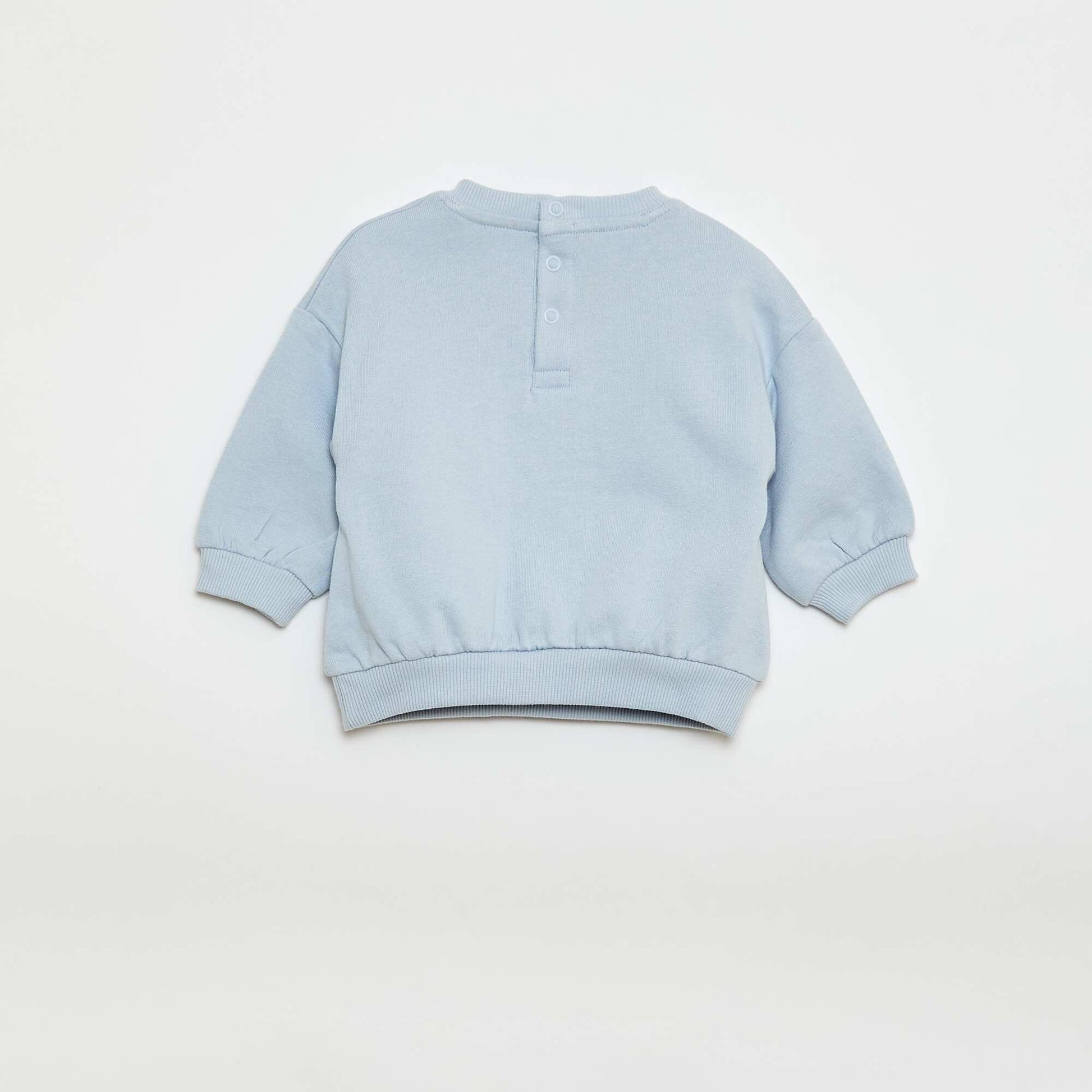 Sweatshirt fabric sweater + trousers set - 2-piece set BLUE