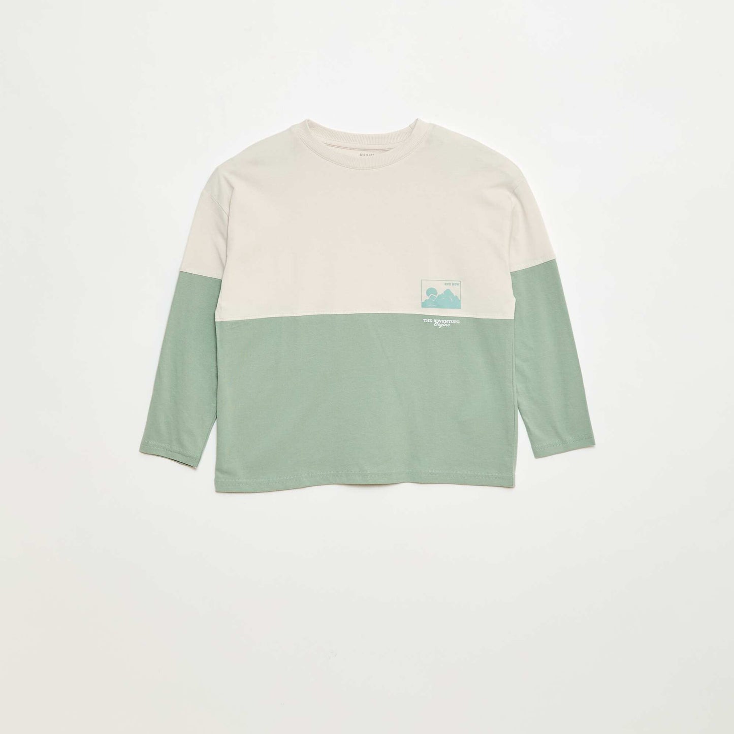 Colorblock Long-Sleeve Jersey T-Shirt GREEN