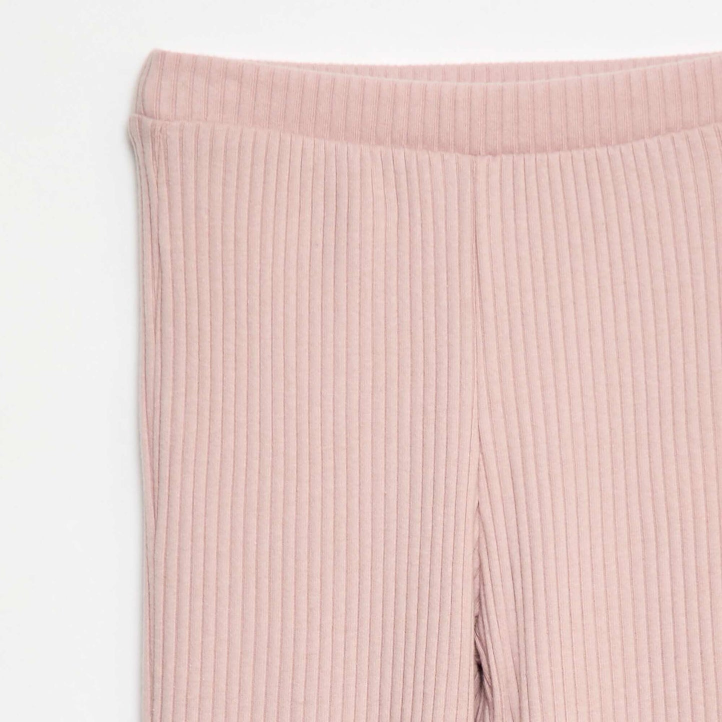 Plain cotton flare trousers PURPLE