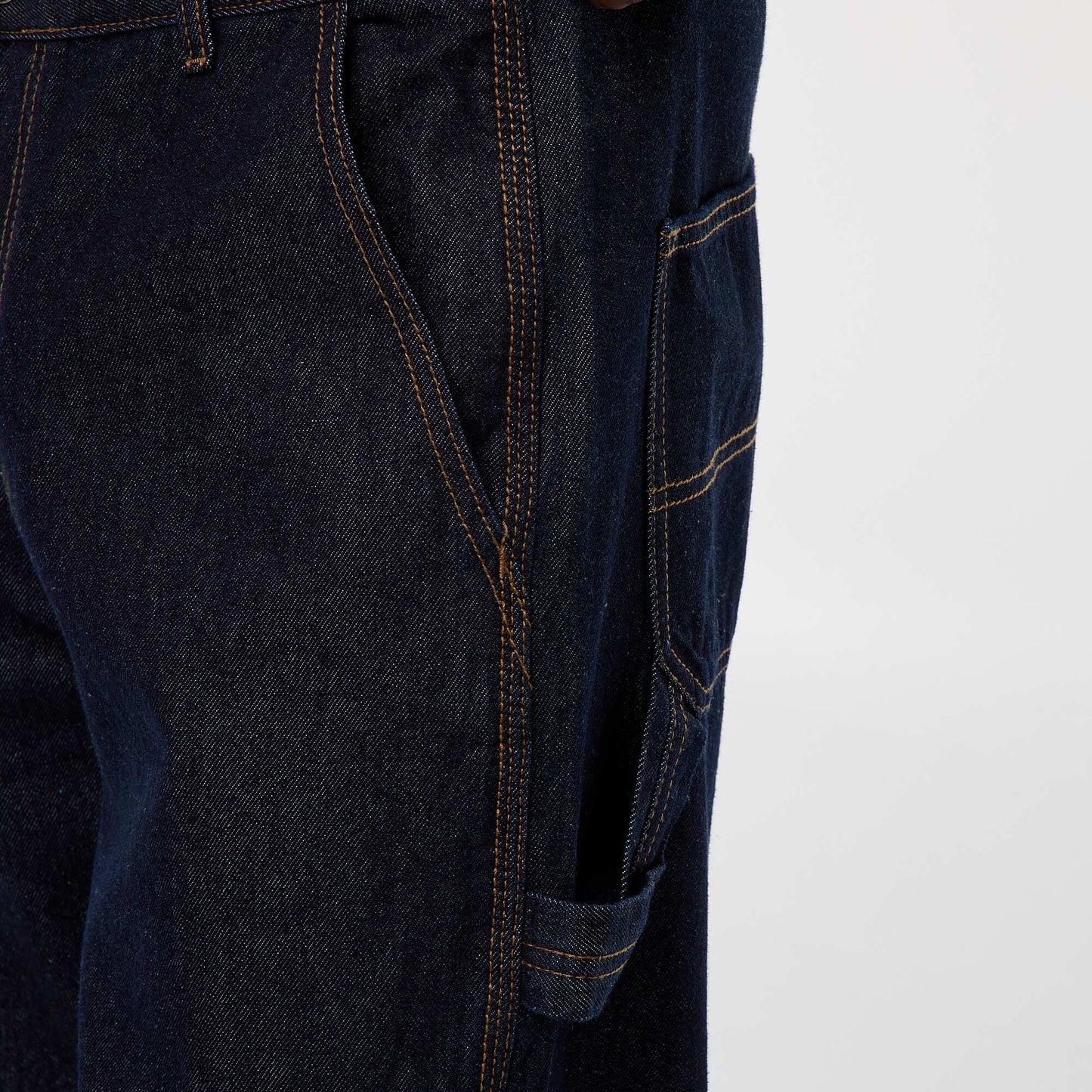 Carpenter-style denim trousers BLUE