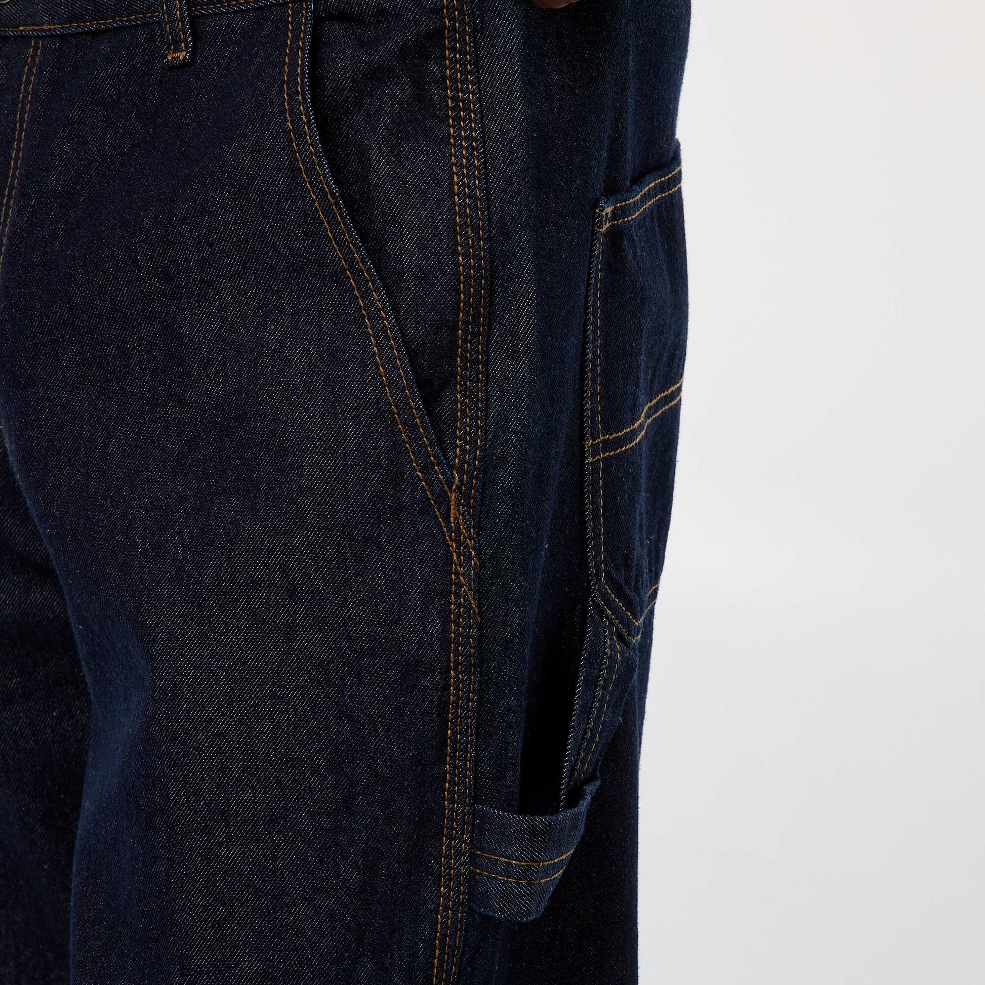 Carpenter-style denim trousers BLUE