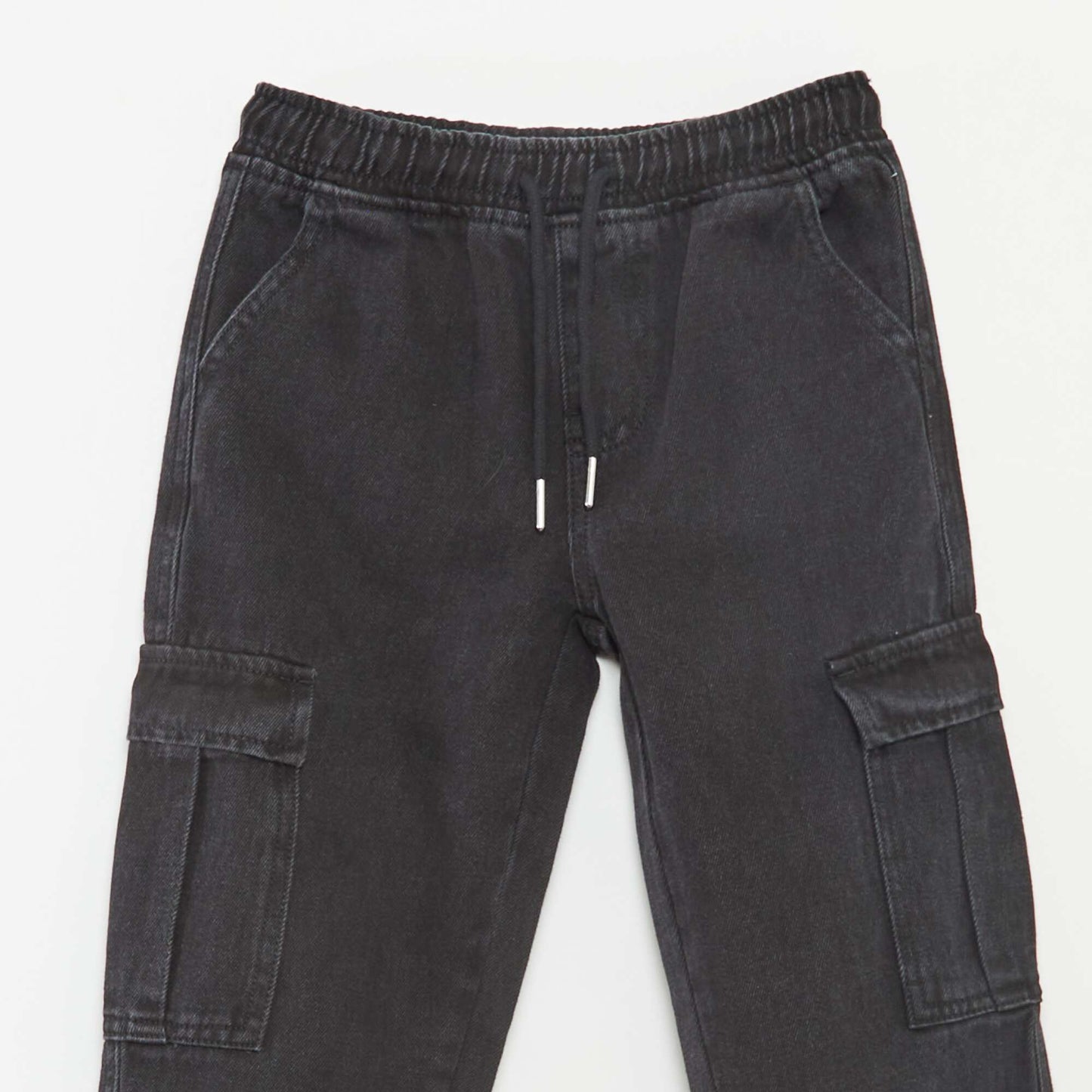 Elasticated multi-pocket trousers GREY