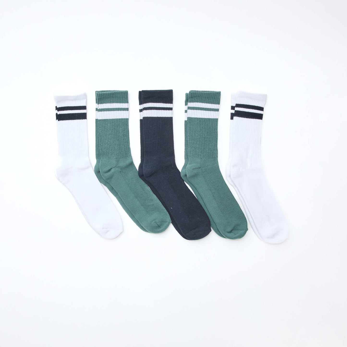 Pack of 5 Pairs of Socks WHITE