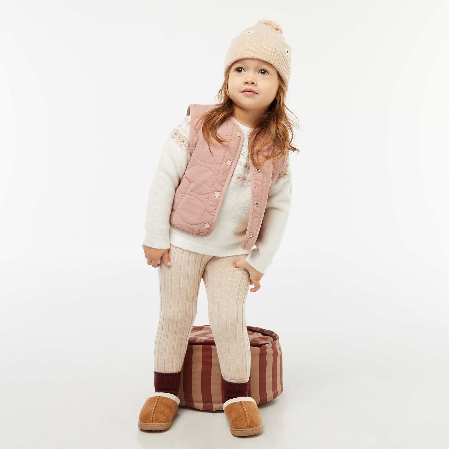 Ribbed Leggings BEIGE