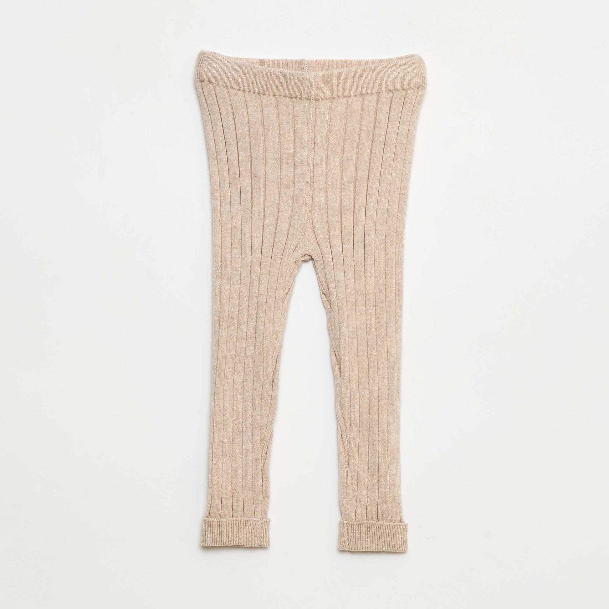 Ribbed Leggings BEIGE