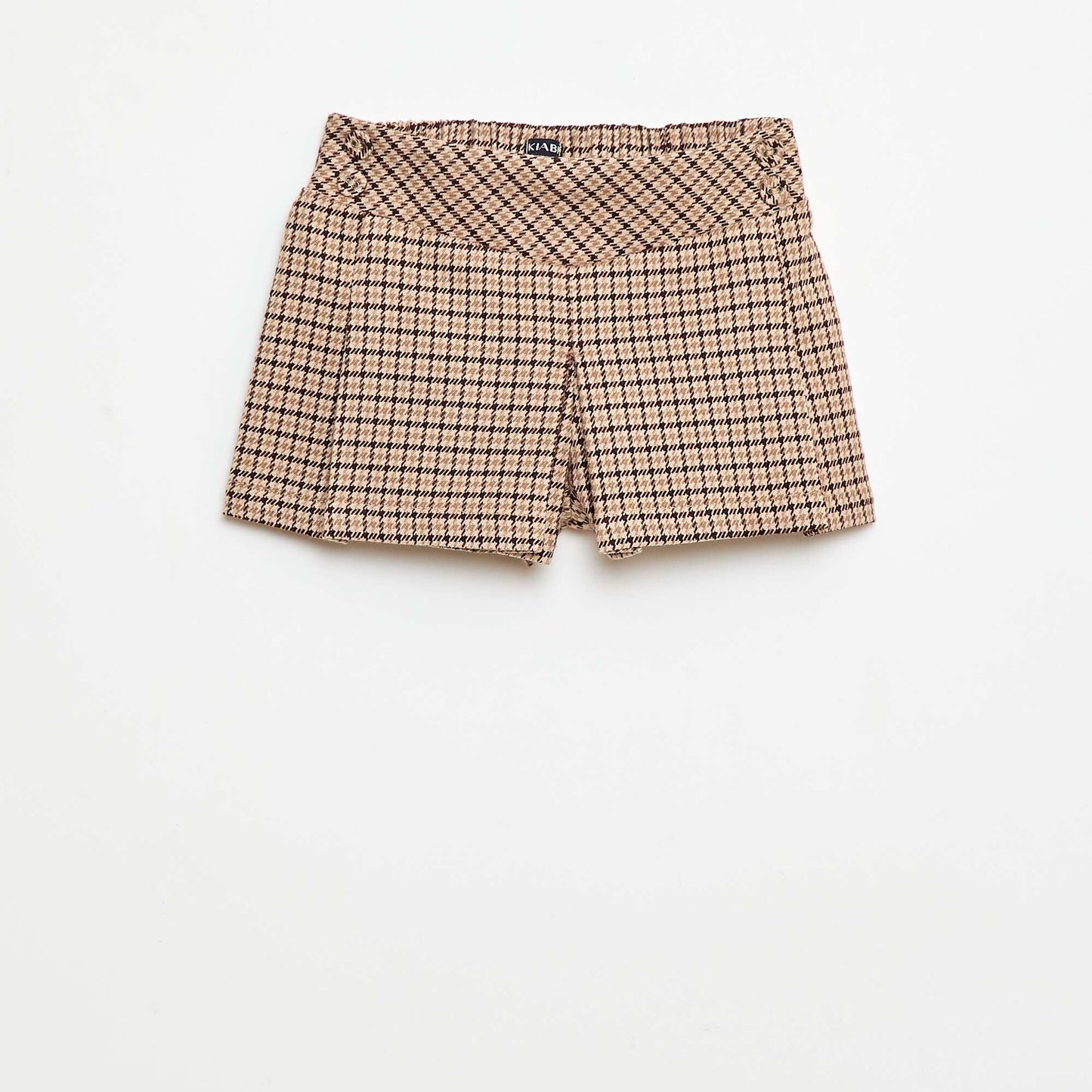 Checked Flannel Shorts BEIGE