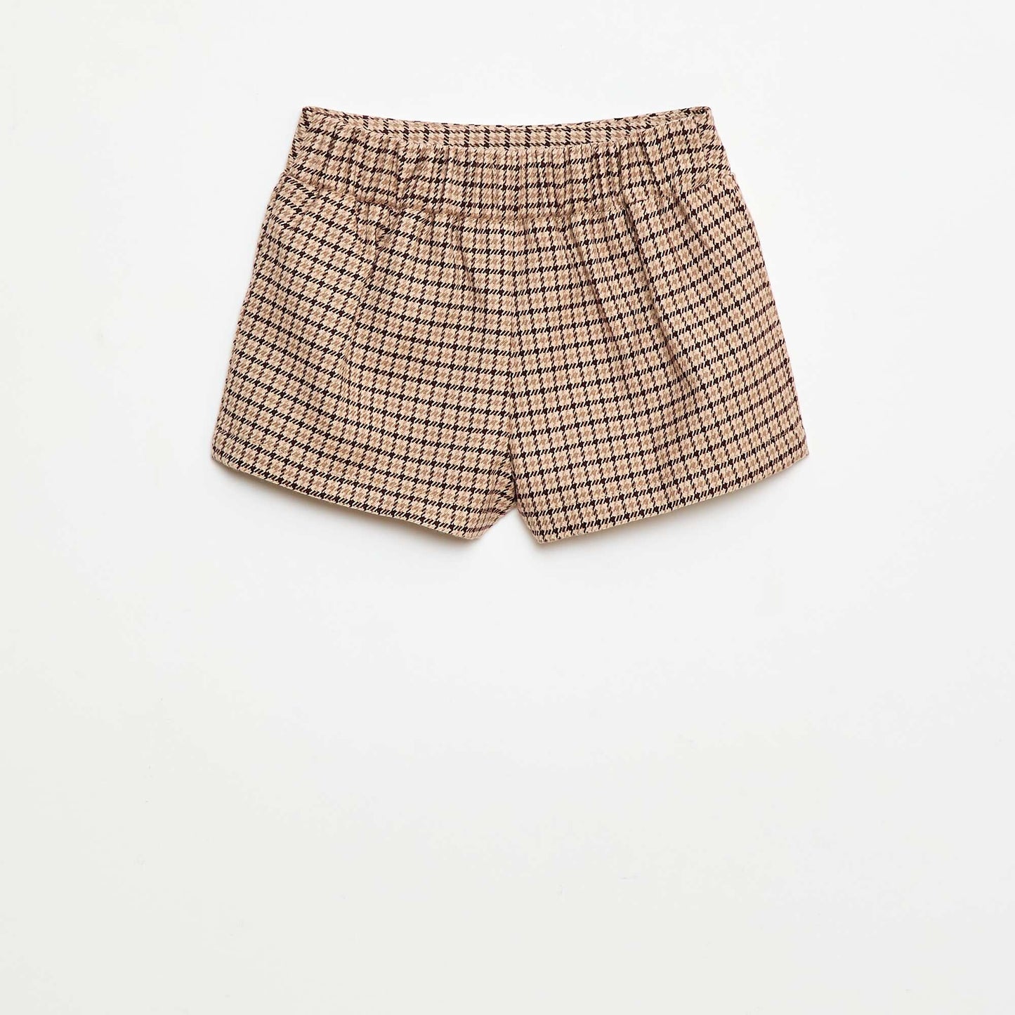 Checked Flannel Shorts BEIGE