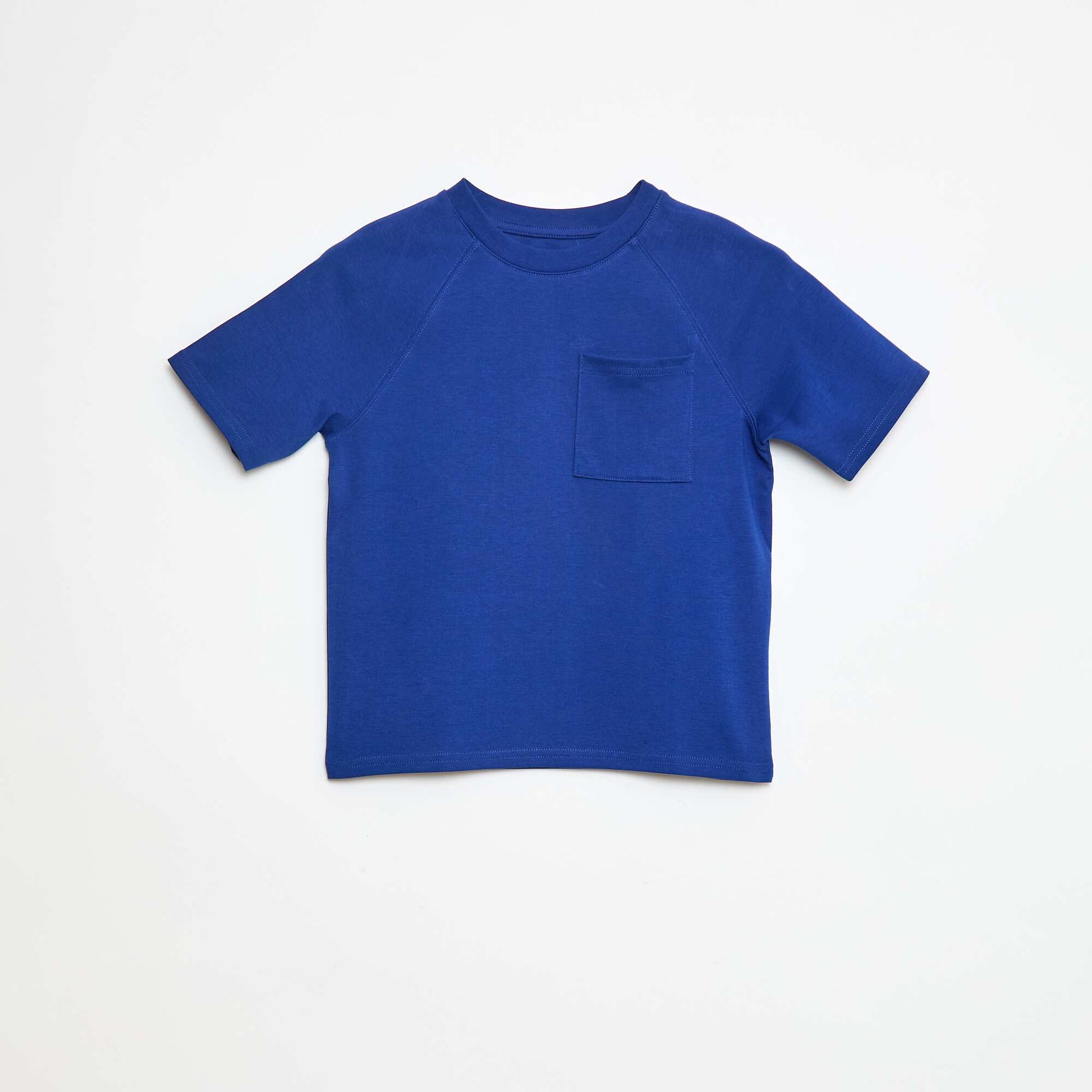 Loose-fit cotton T-shirt BLUE