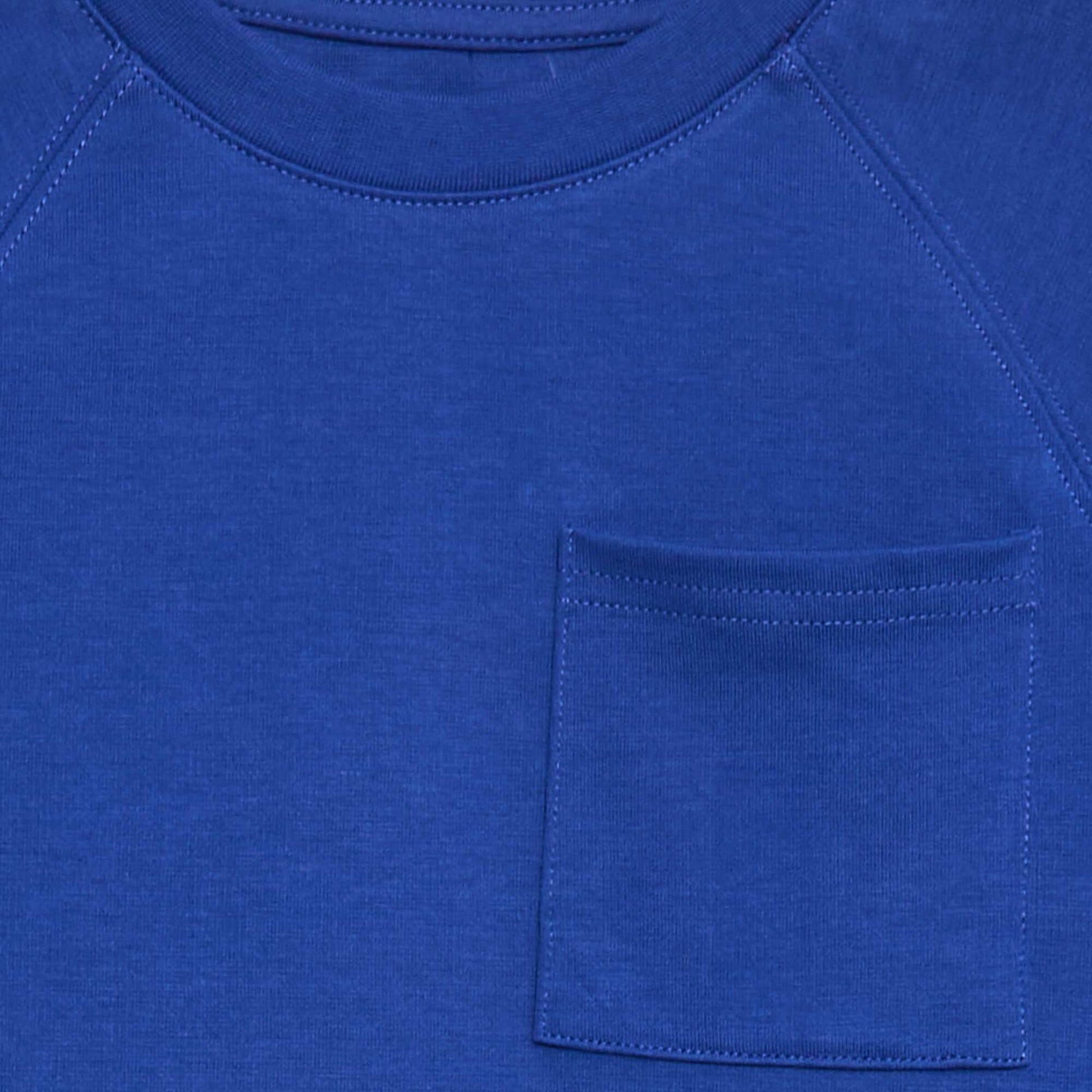 Loose-fit cotton T-shirt BLUE