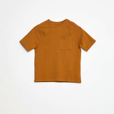 Loose-fit cotton T-shirt YELLOW