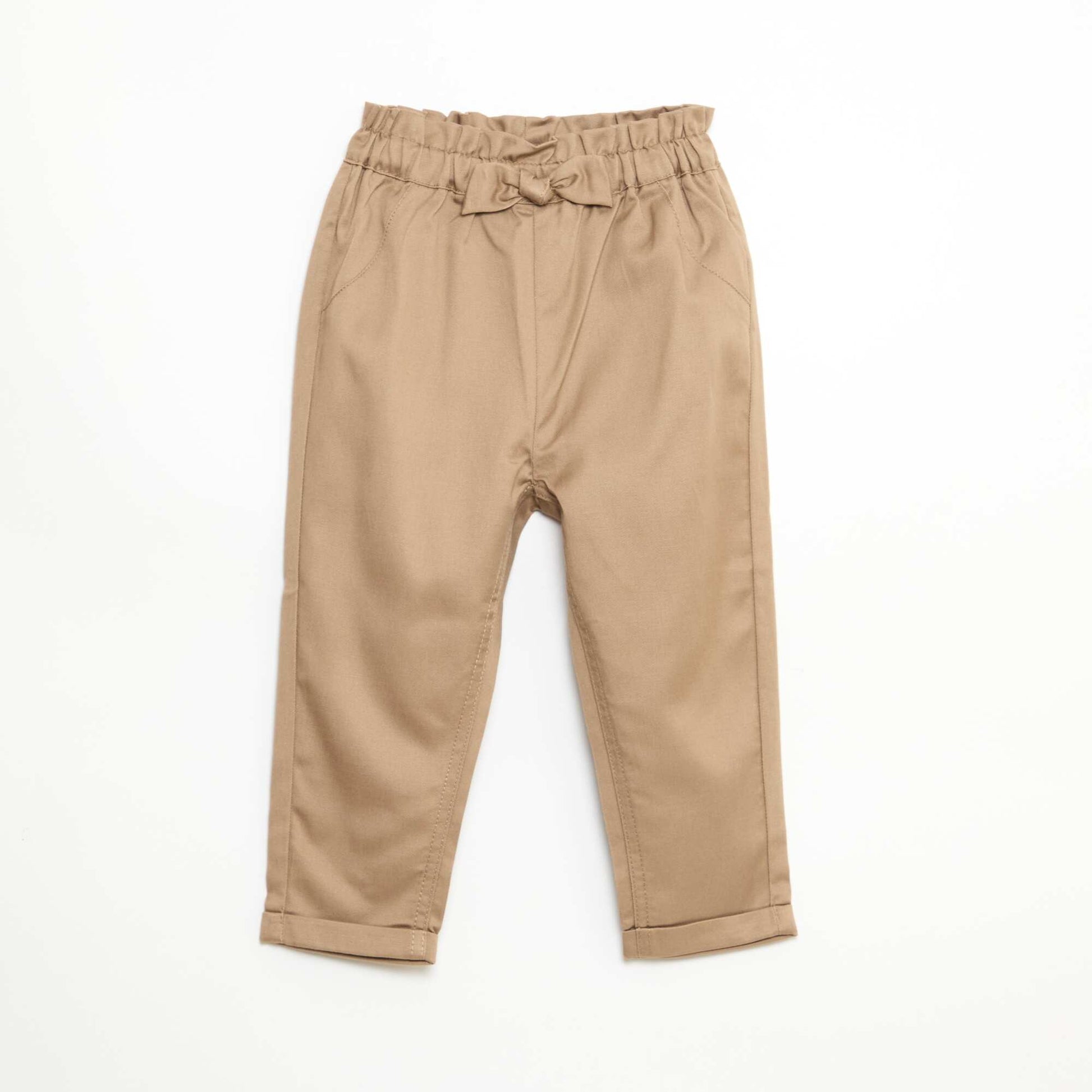 Tencel Paperbag Trousers BEIGE