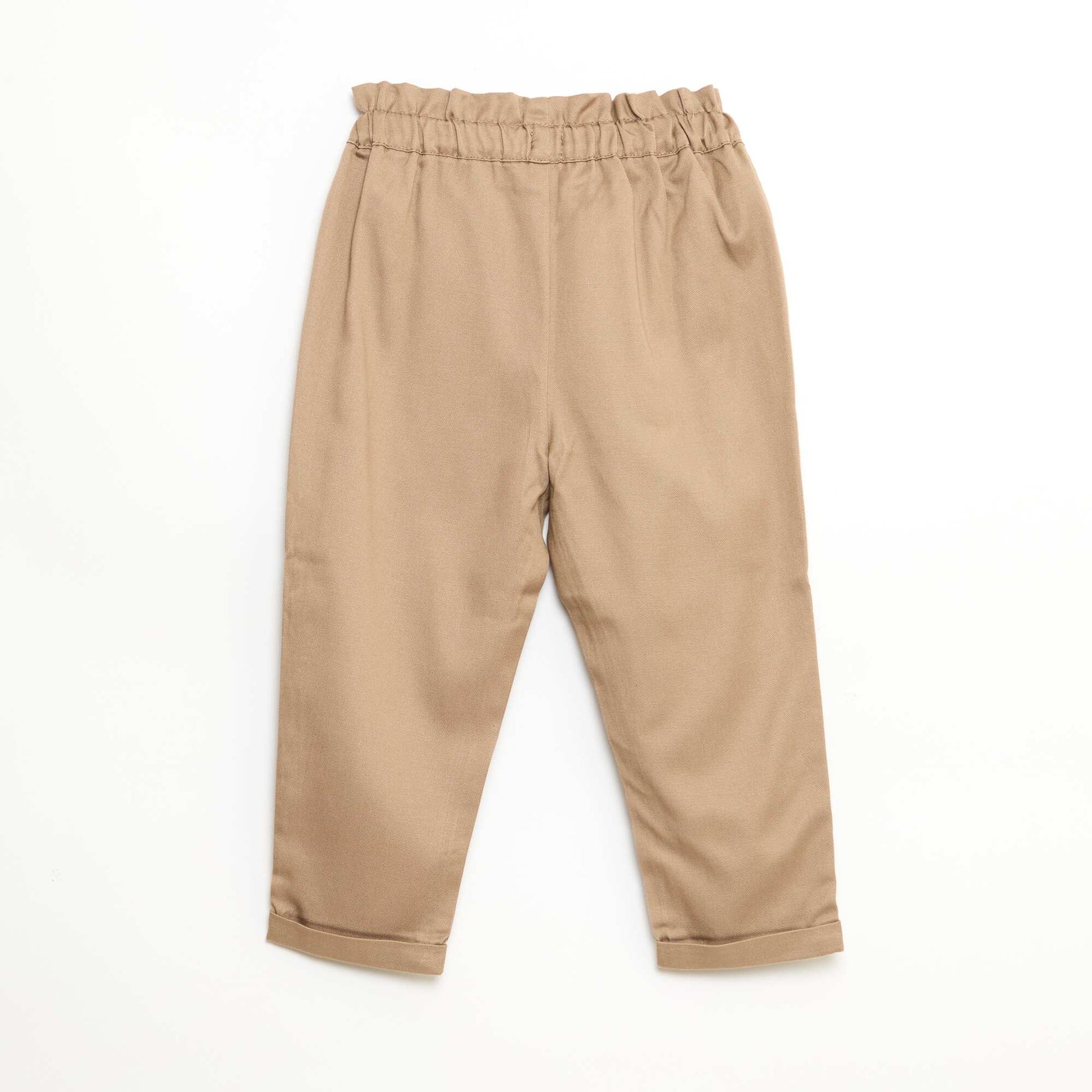 Tencel Paperbag Trousers BEIGE