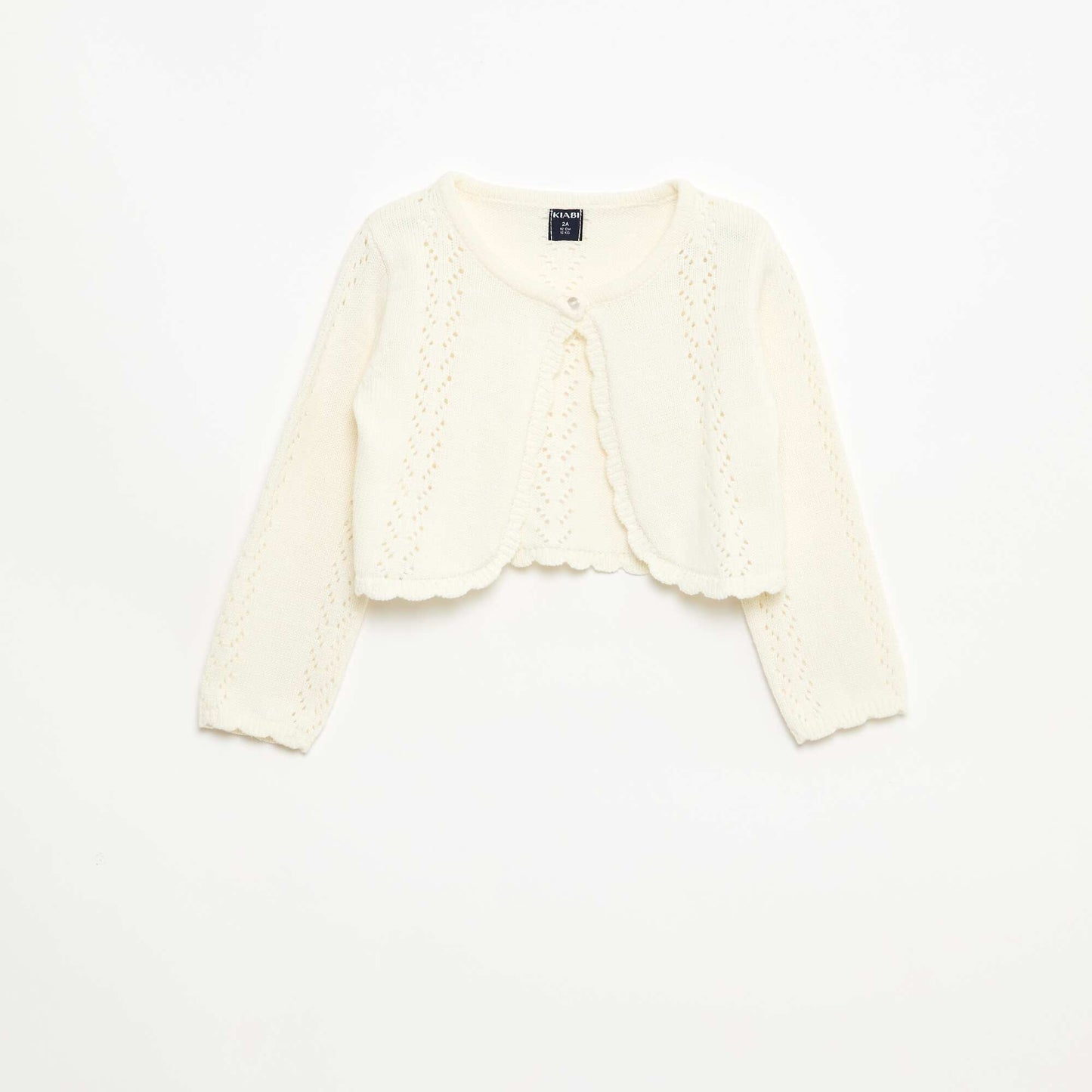 Open Knit Bolero WHITE