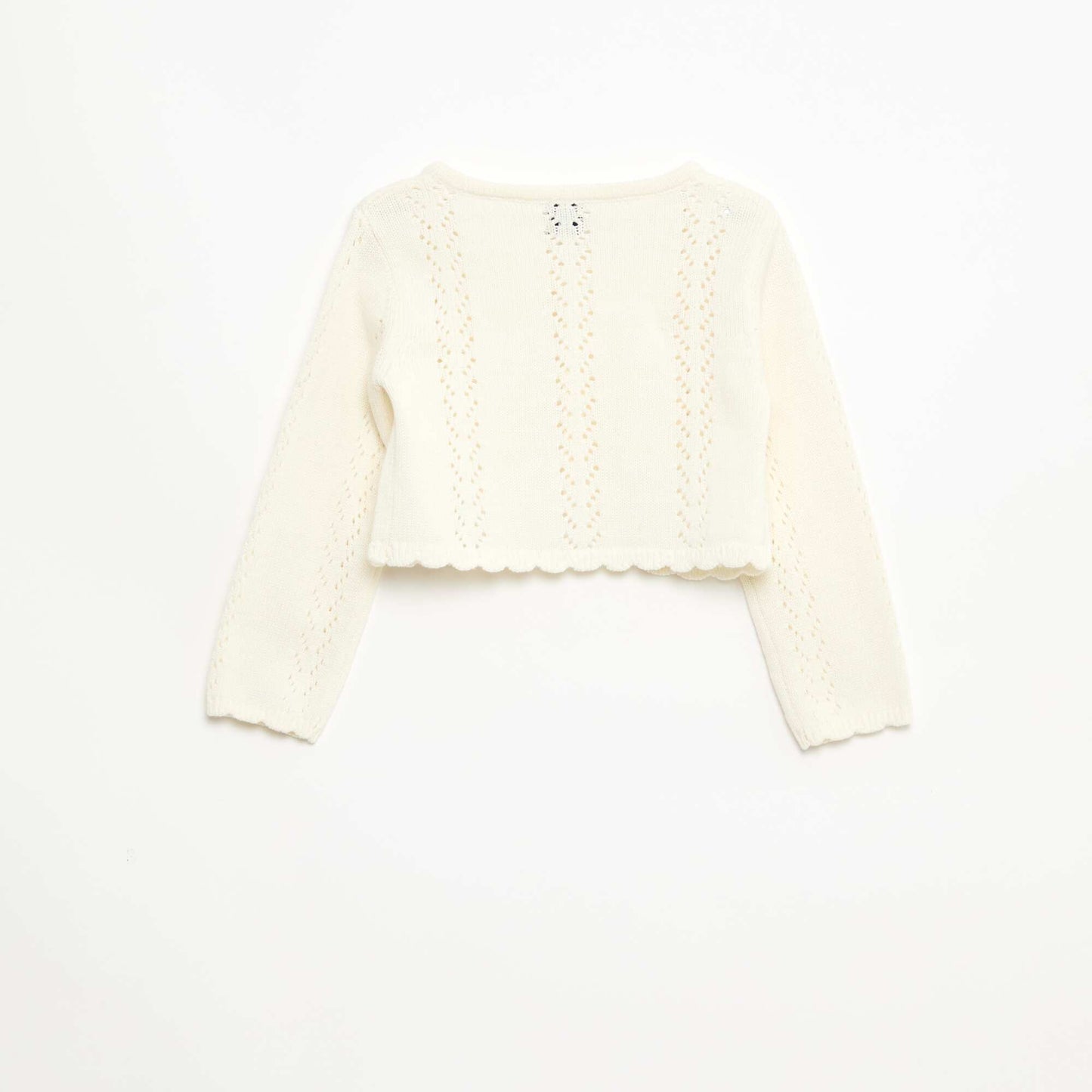Open Knit Bolero WHITE