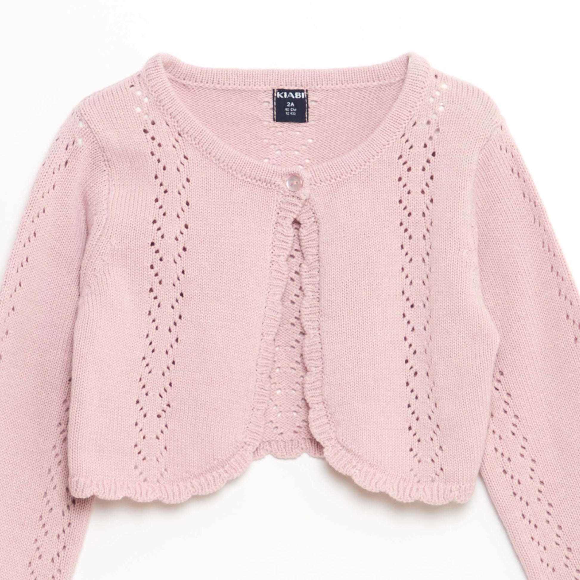 Open Knit Bolero PINK
