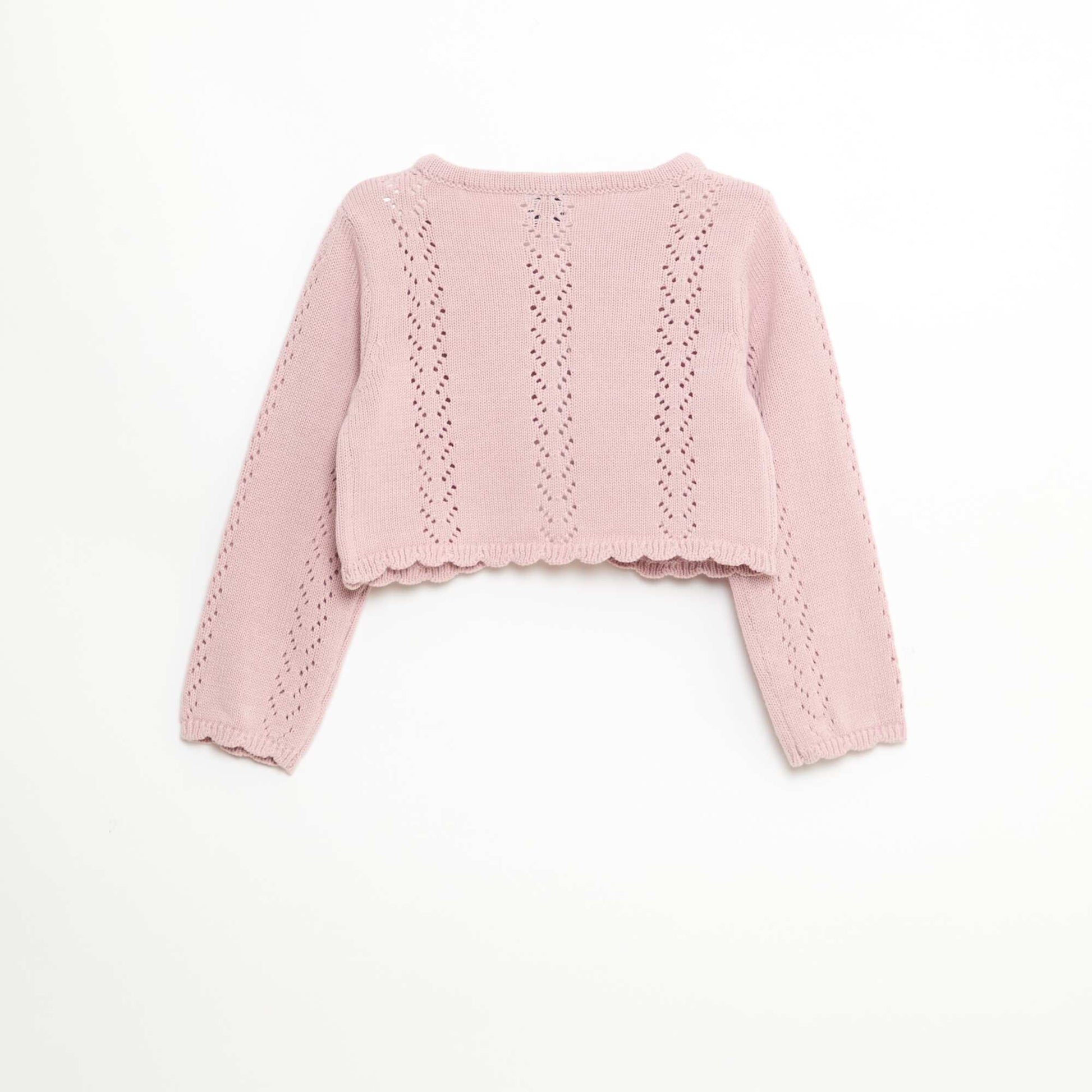 Open Knit Bolero PINK