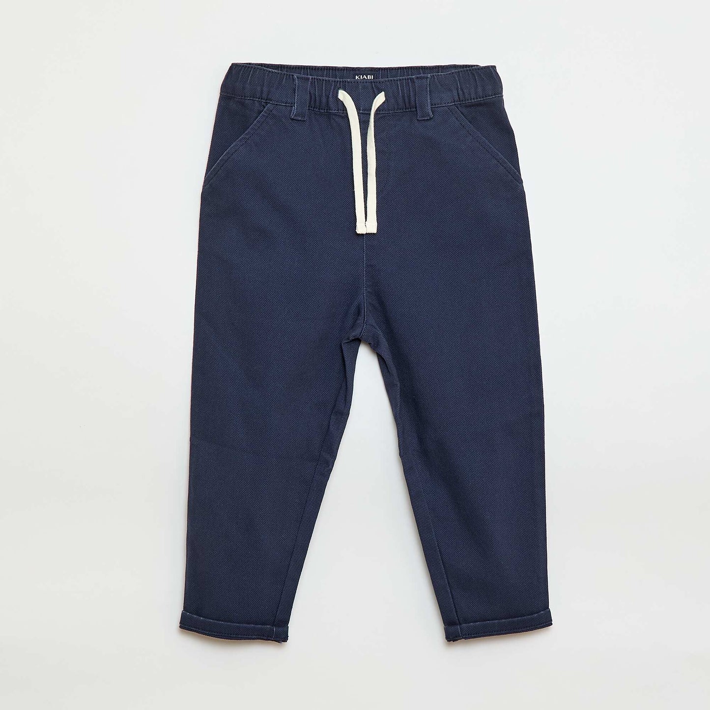 Dobby Paperbag Trousers BLUE