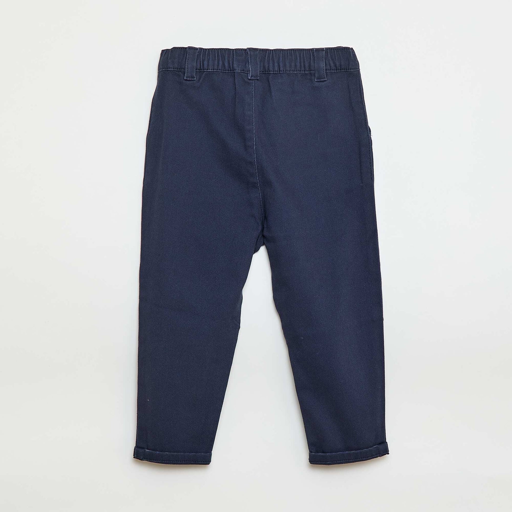 Dobby Paperbag Trousers BLUE