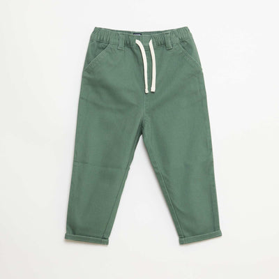Dobby Paperbag Trousers GREEN